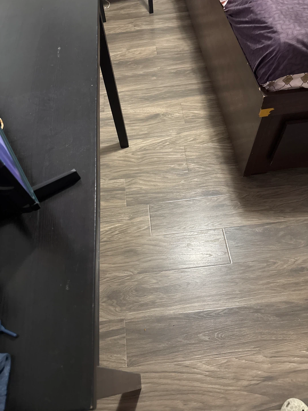 IKEA Black Desk and Matching Chair