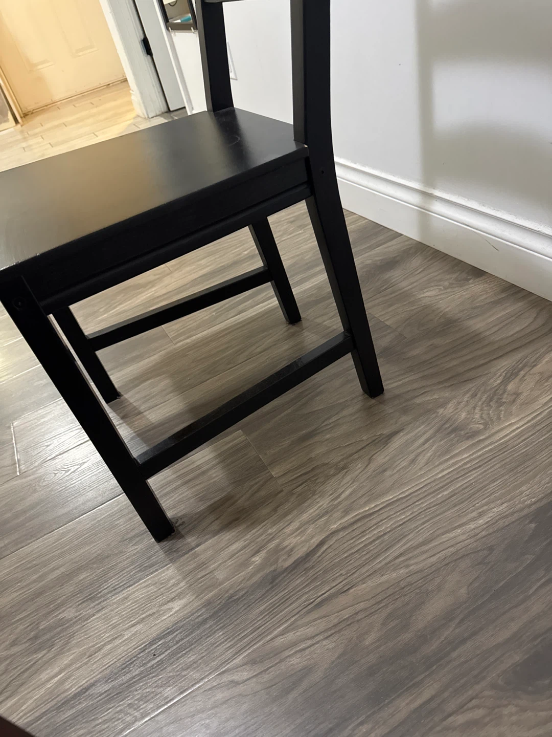IKEA Black Desk and Matching Chair - photo 4