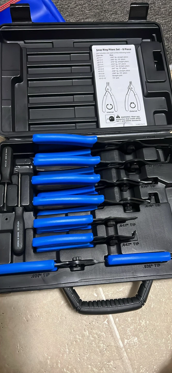 8-Piece Snap Ring Pliers Set
