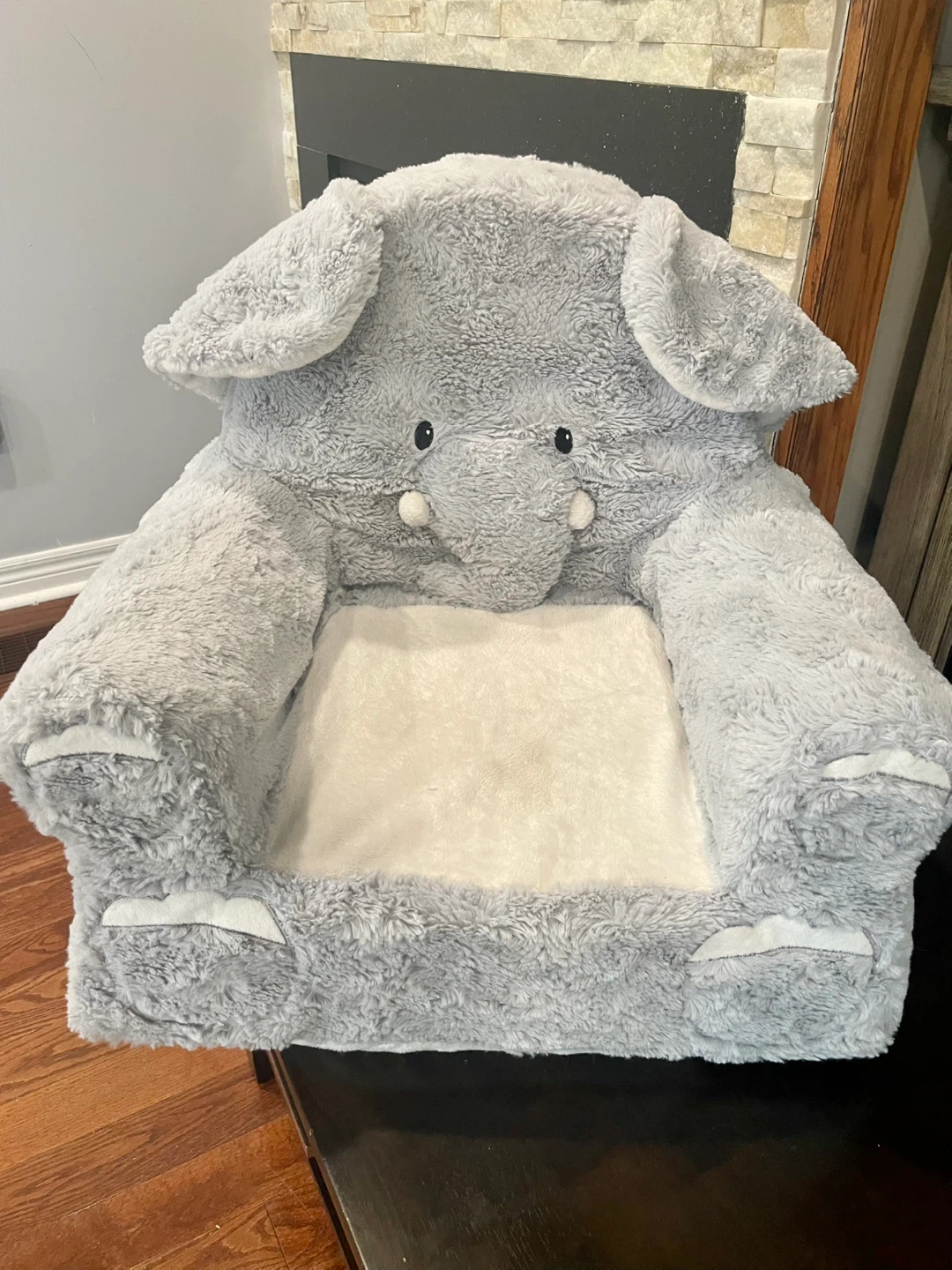 Plush Elephant Toddler Chair