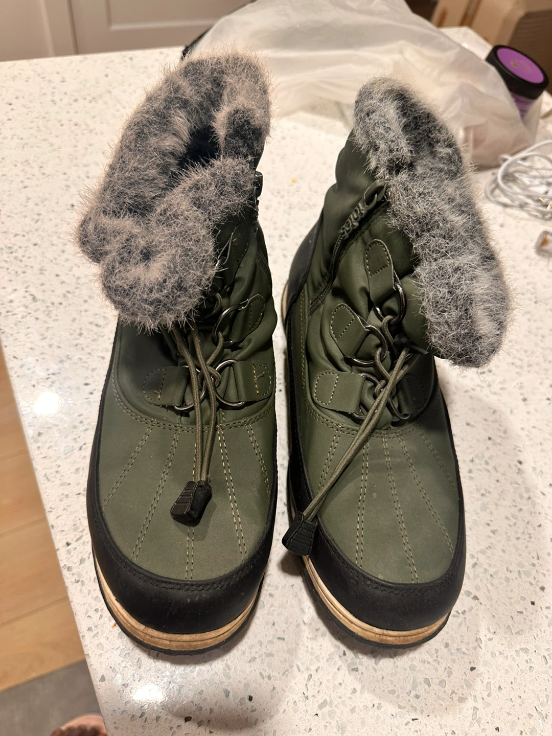 Totes Winter Boots Green
