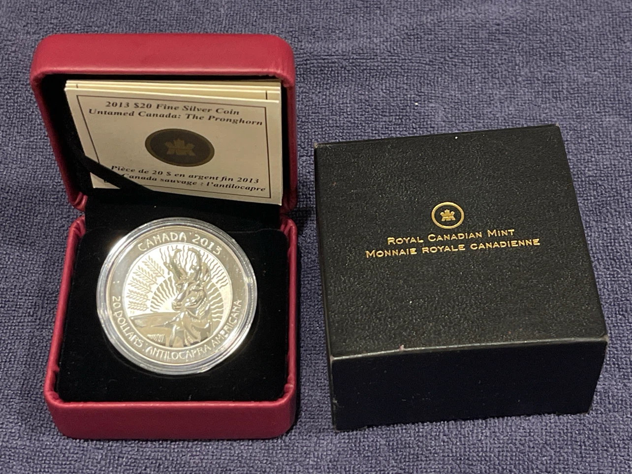 2013 $20 Fine Silver Coin - Untamed Canada: The Pronghorn - photo 2