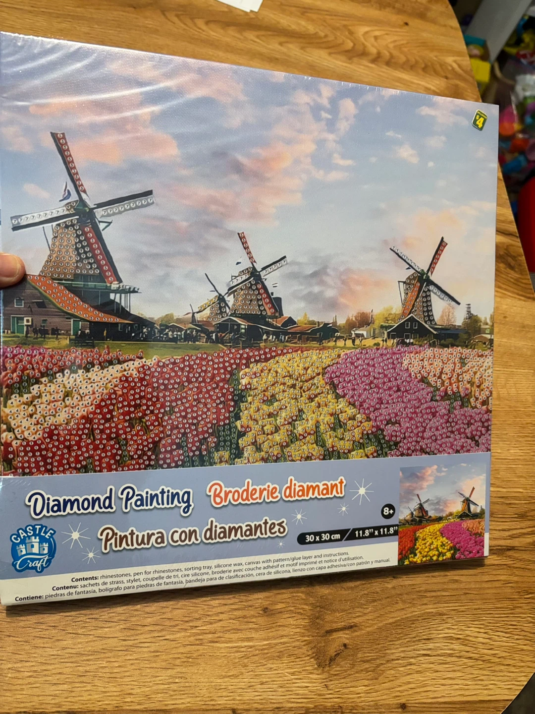 Diamond painting craft- Dutch windmills
