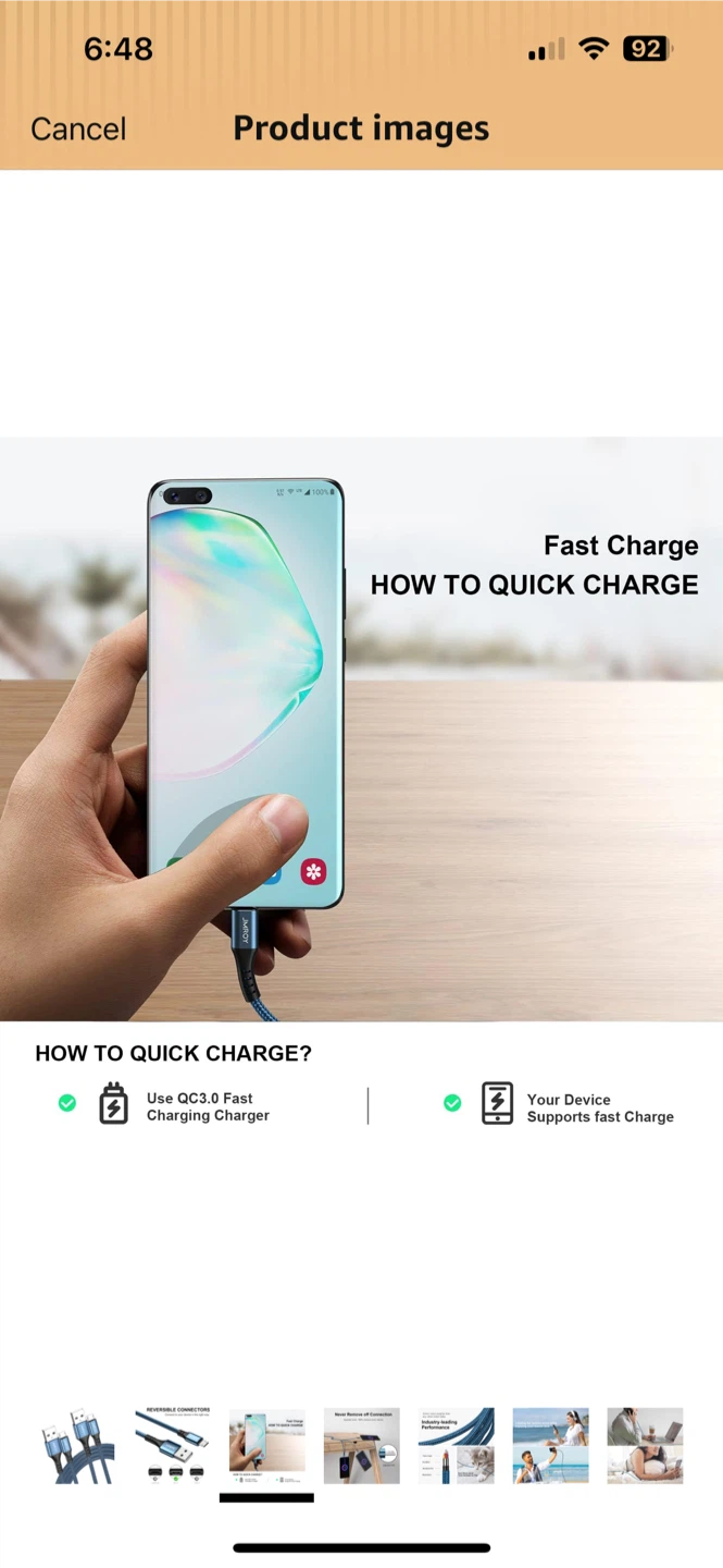 Micro-USB Fast Charging Cable - photo 3