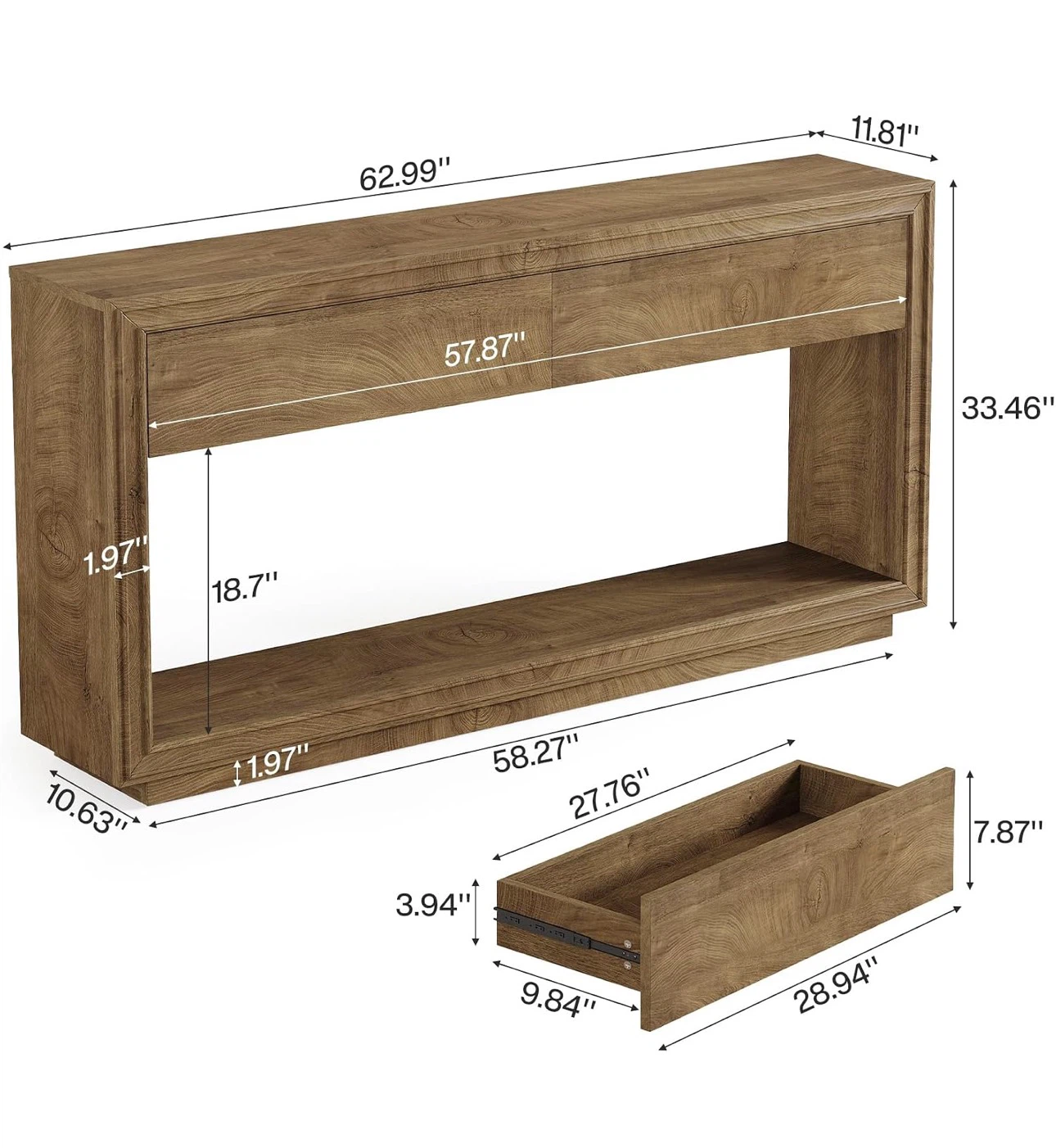 Brand new Console Table with 2 drawers - photo 4