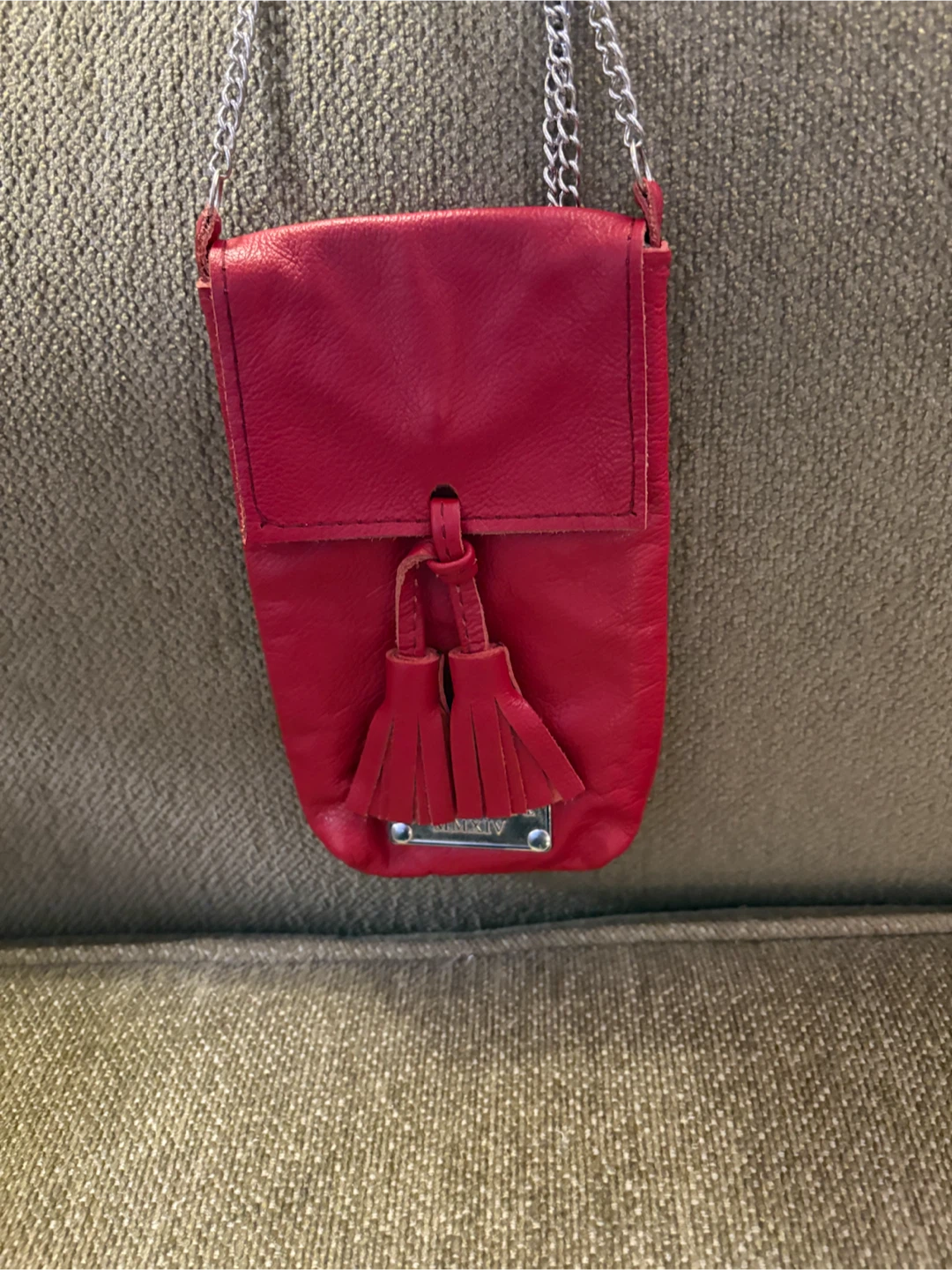 Celia MMKIV Red Leather Crossbody Bag