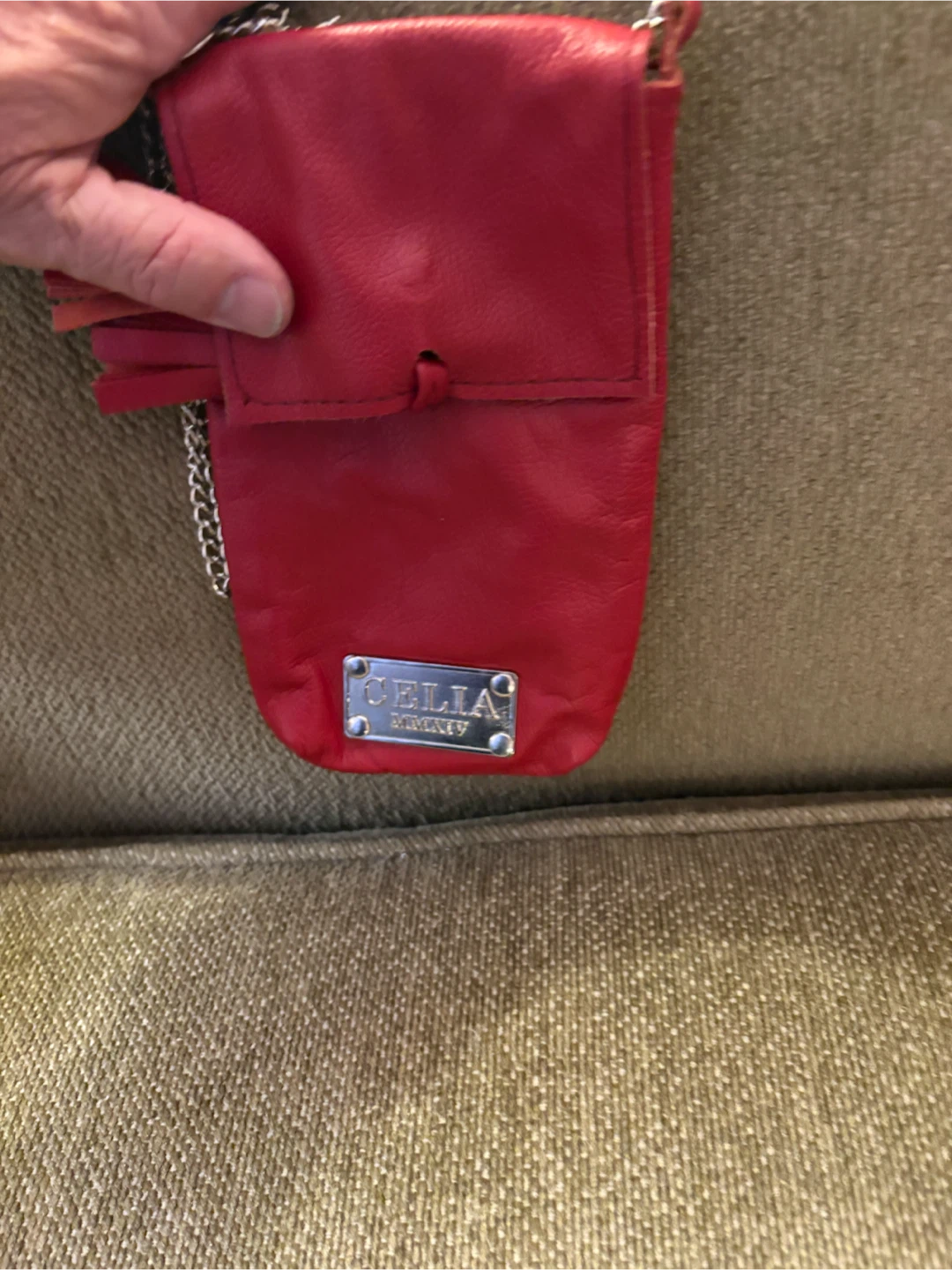 Celia MMKIV Red Leather Crossbody Bag - photo 2
