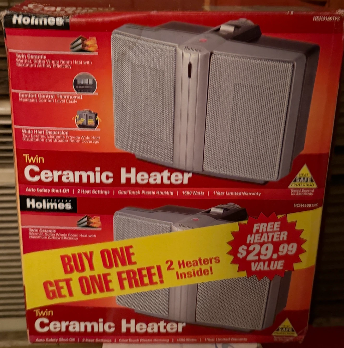 Holmes Twin Ceramic Heater Set 2 pack