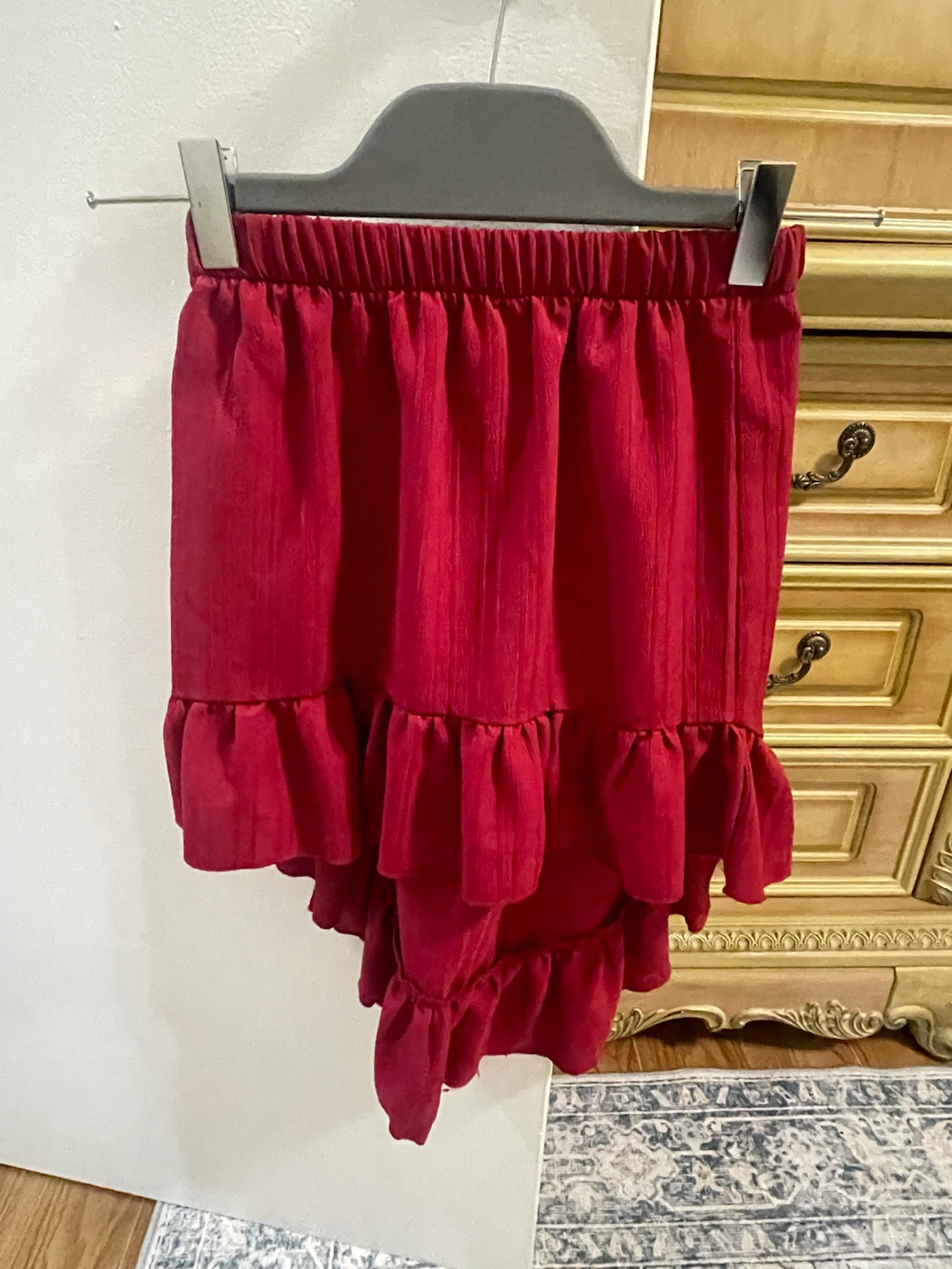 Red Off-Shoulder Two-Piece Set - photo 2