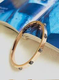 New SWAROVSKI Tactic Rose Gold Black Dark Square Crystals Bangle - photo 3