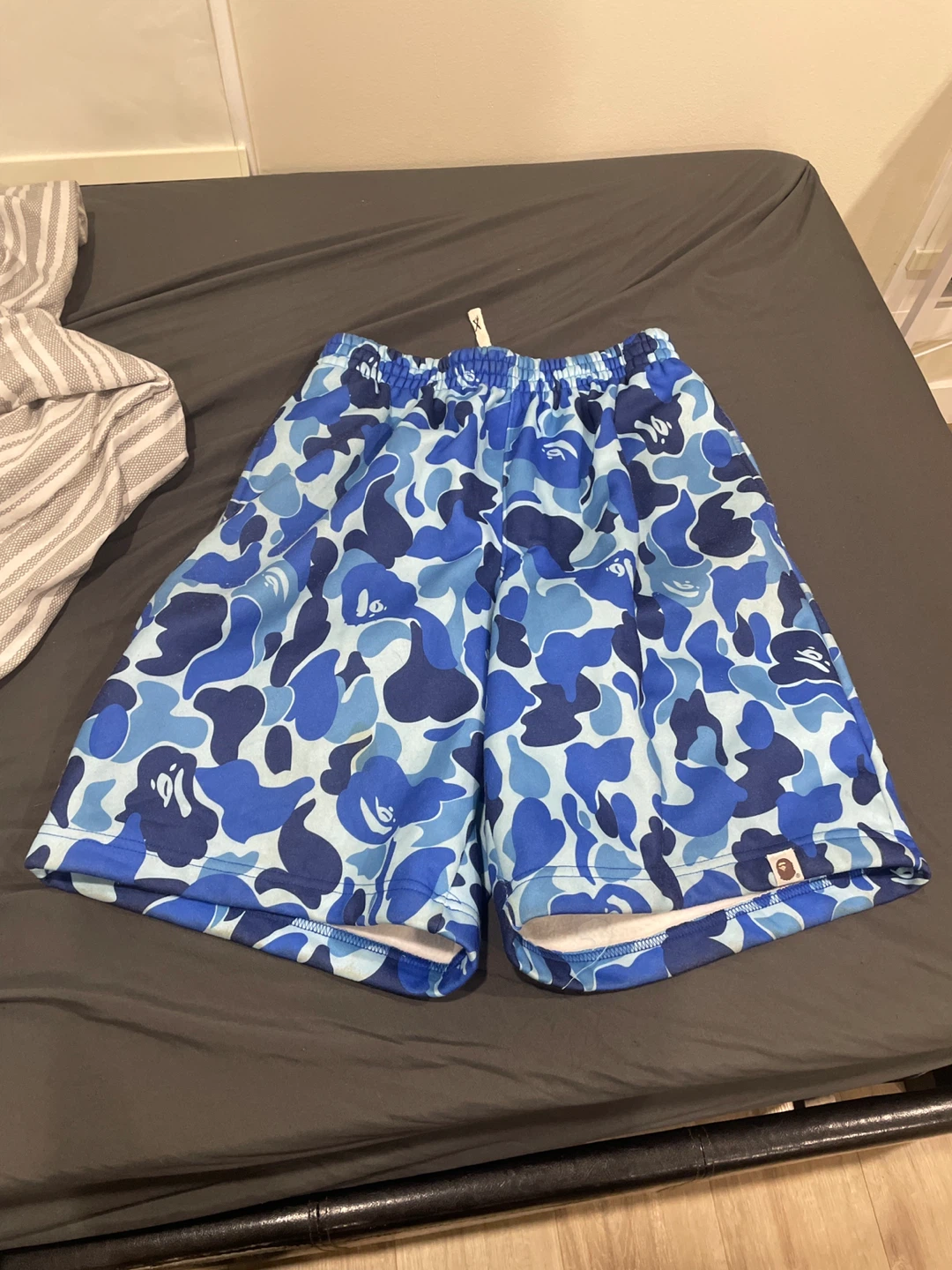 A Bathing Ape Blue Camo Shorts