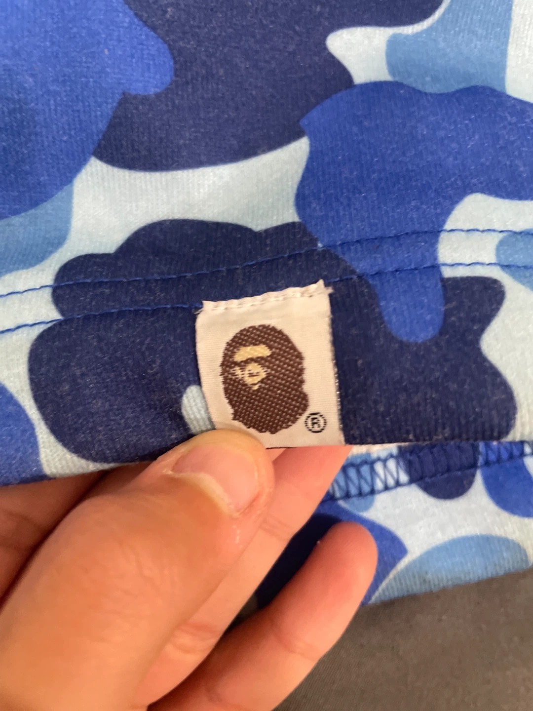 A Bathing Ape Blue Camo Shorts - photo 2