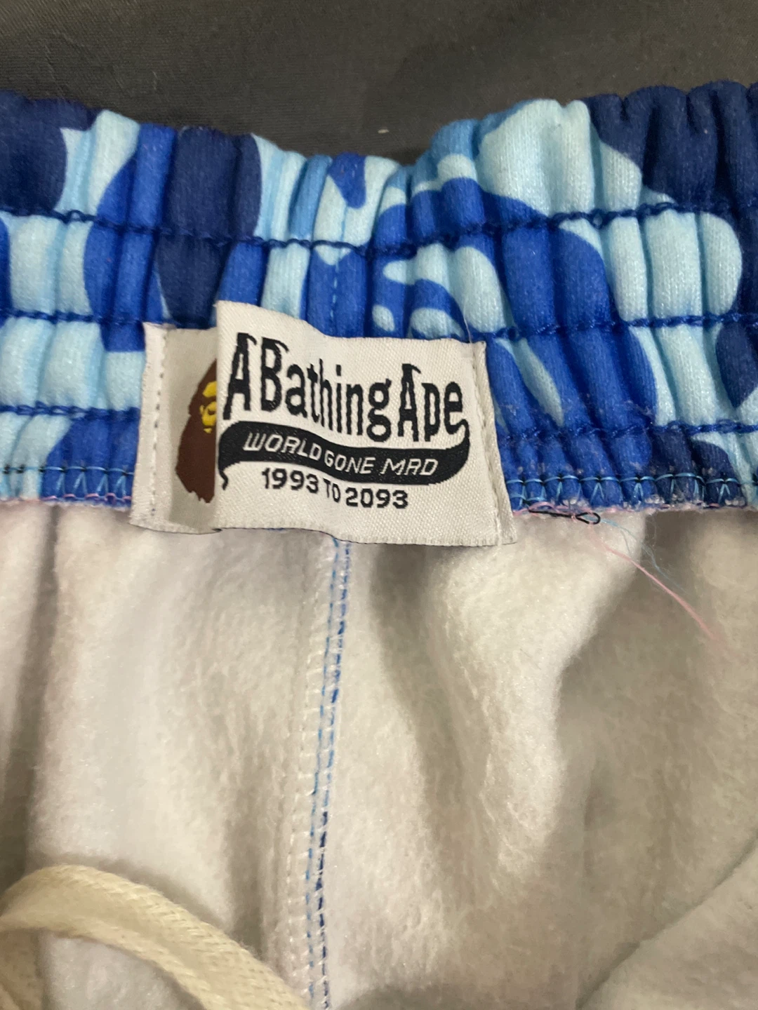 A Bathing Ape Blue Camo Shorts - photo 3
