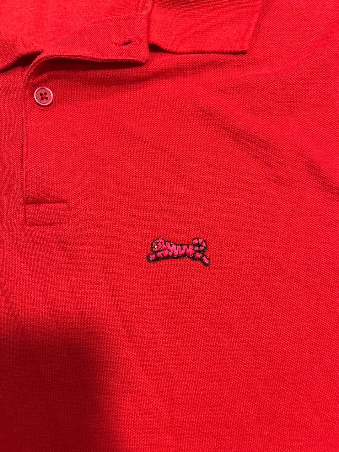 Le Tigre Men's Red Polo Shirt 1990 vintage - photo 2