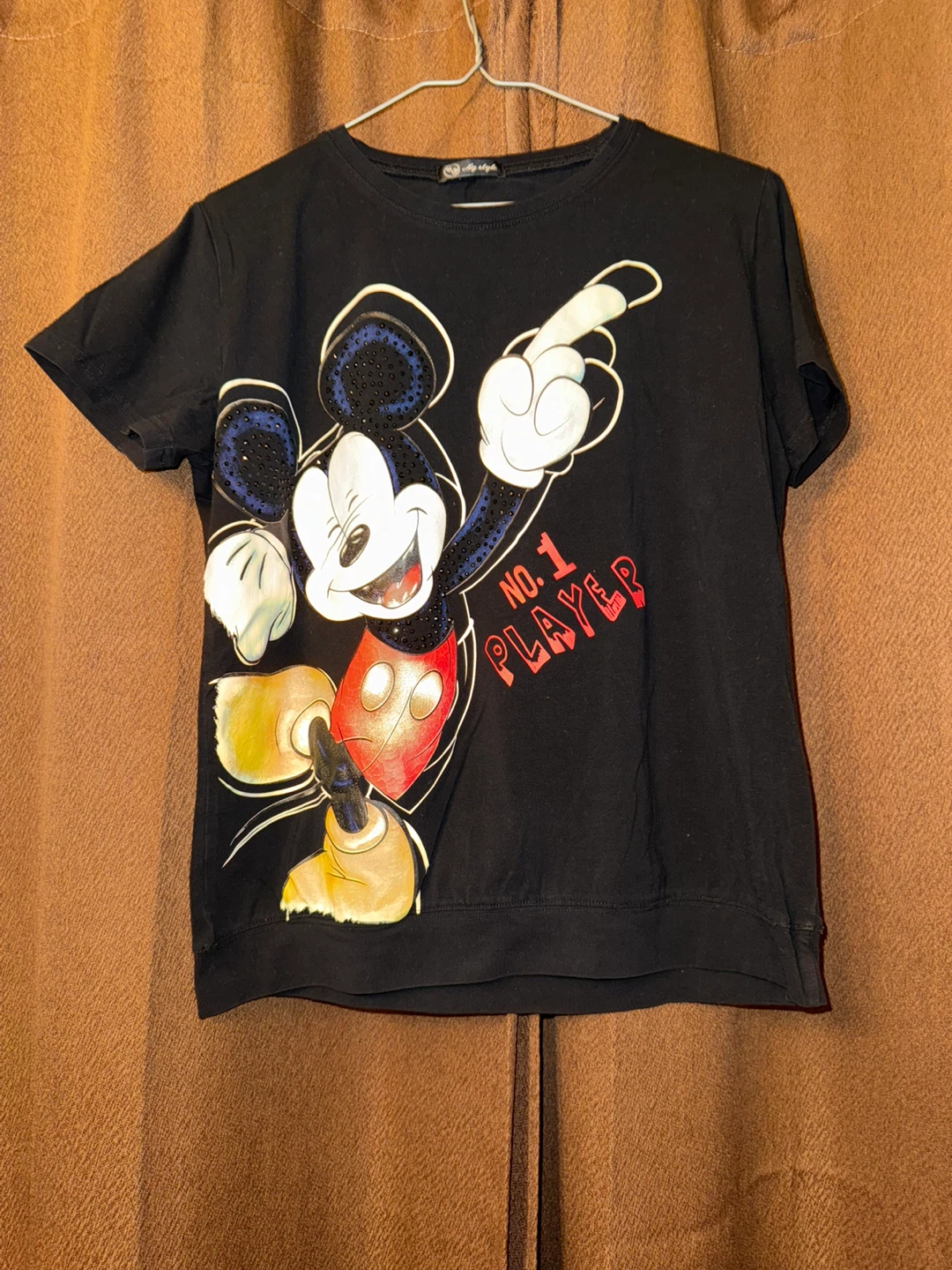 Hy Style Mickey Mouse No. 1 Player Graphic T-Shirt