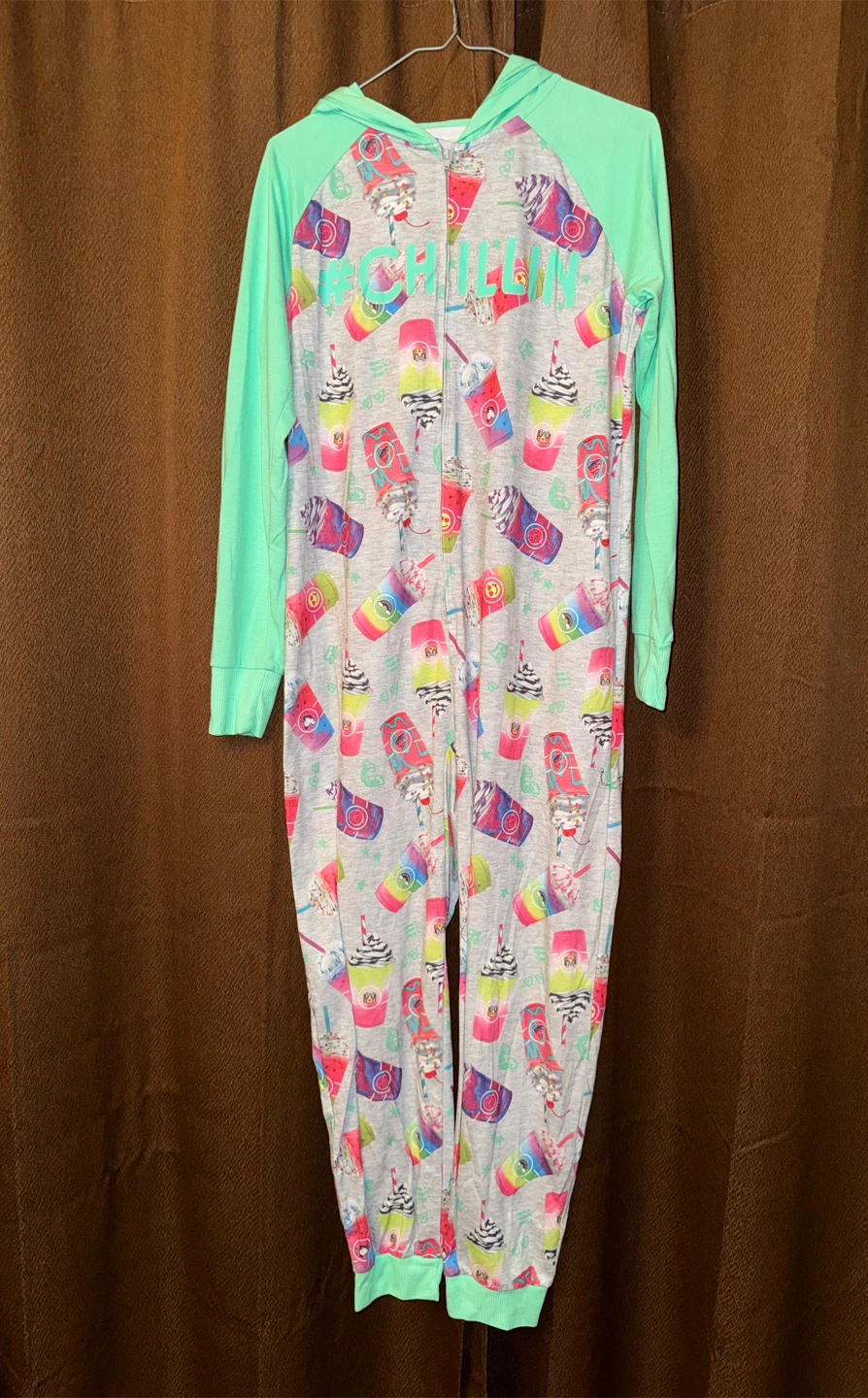 Justice Hooded One-Piece Pajamas
