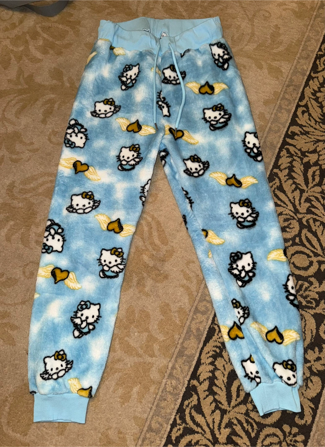 Hello Kitty Blue Plush Lounge Pants