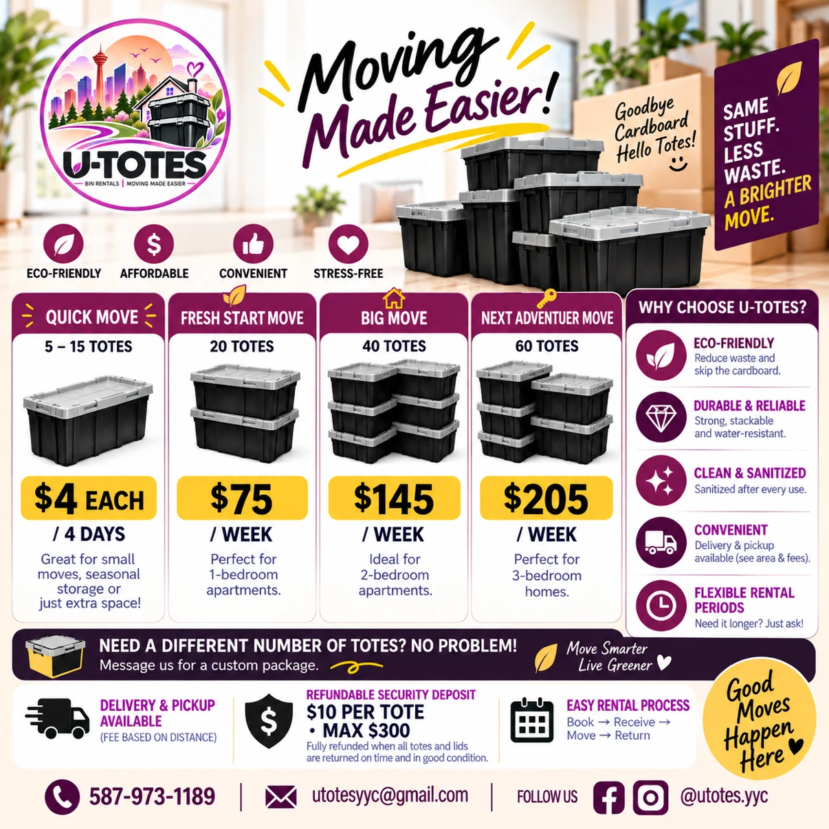 Reusable Moving Totes for Rent – No Cardboard Needed! - photo 2