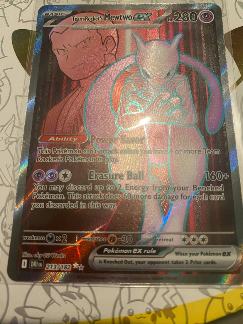 Team Rocket's Mewtwo ex 213/182