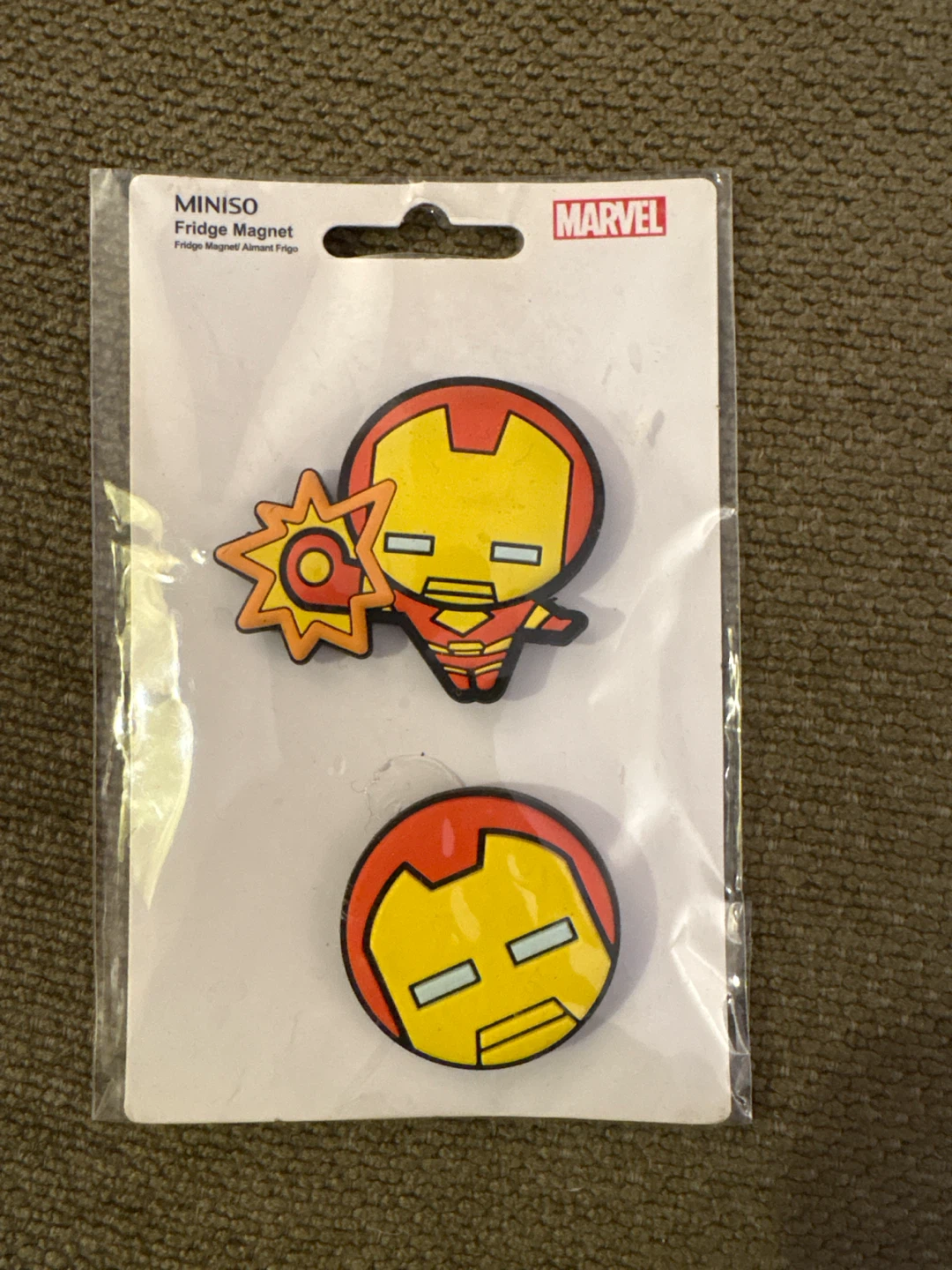 Miniso Marvel Iron Man Fridge Magnet Set