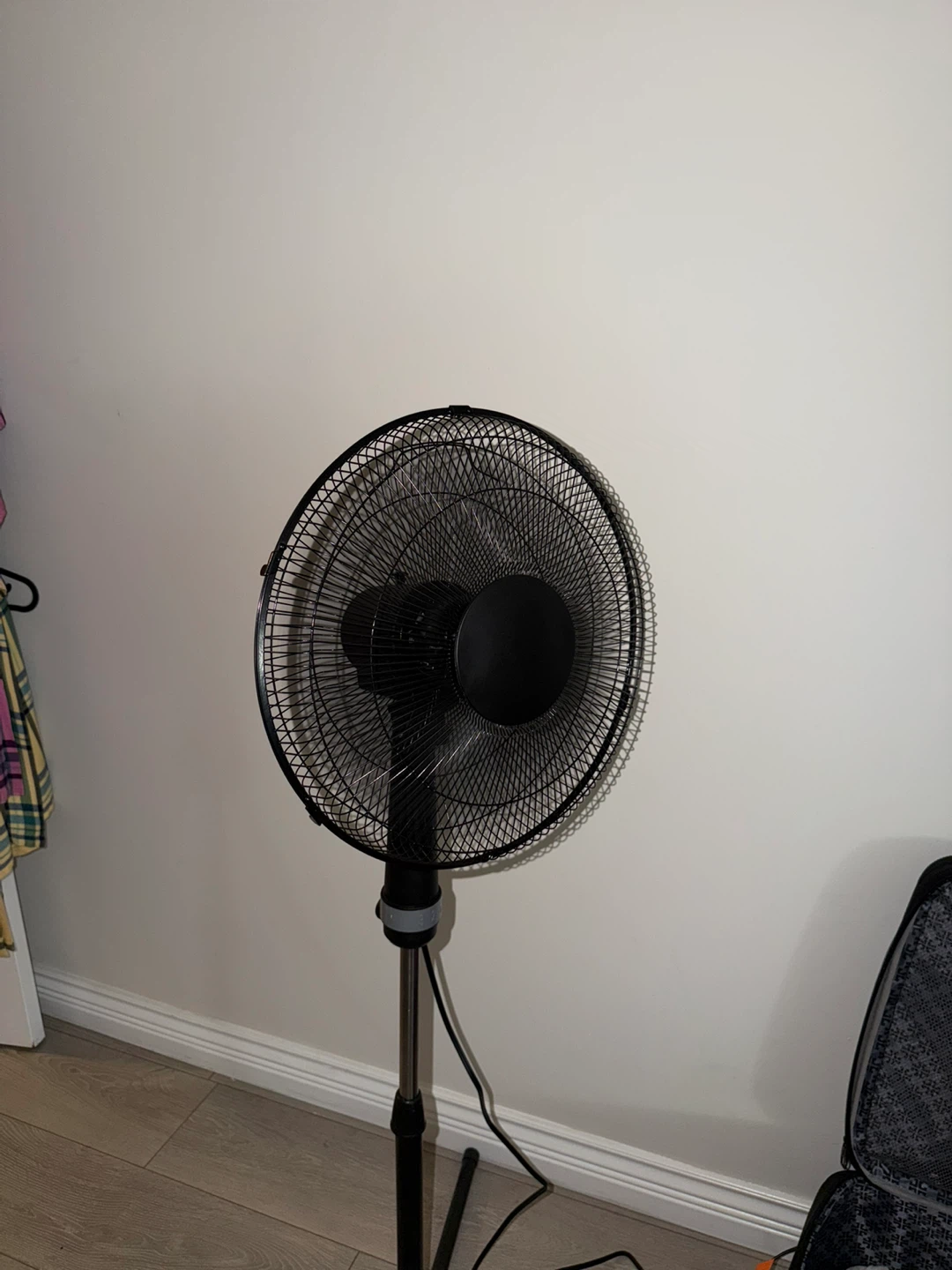 Black Pedestal Standing Fan