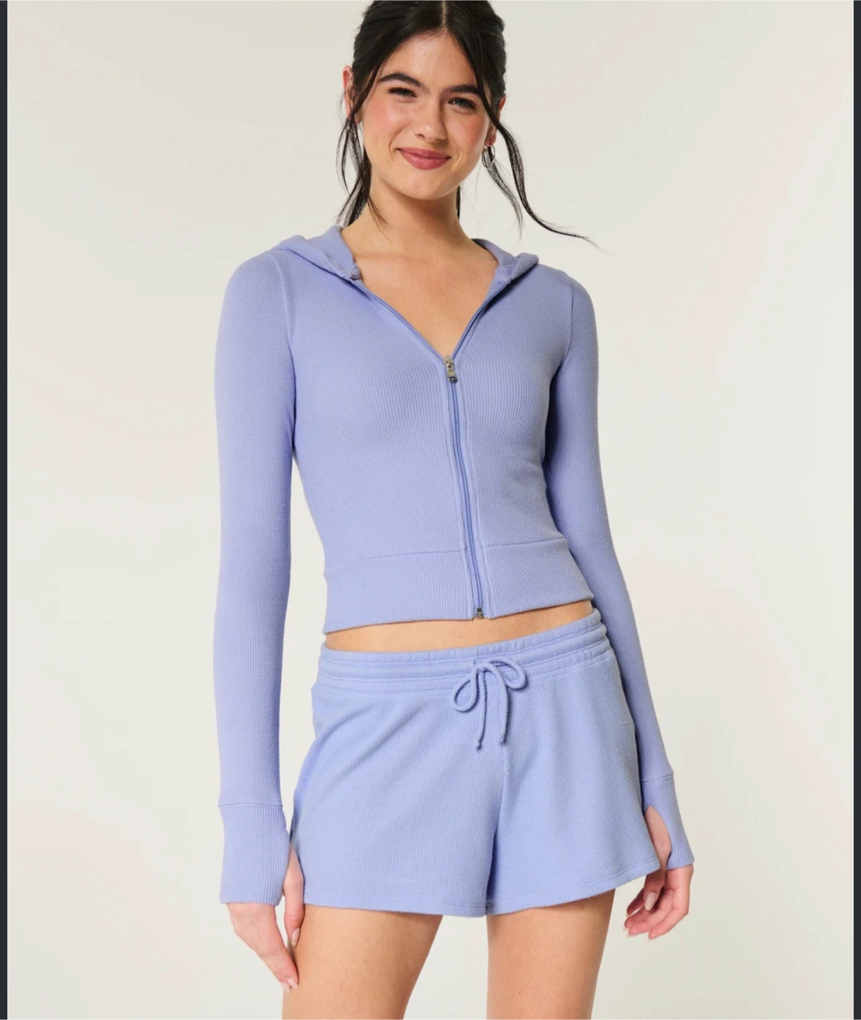 Hollister Gilly Hicks Waffle Zip Up Sweater - photo 4