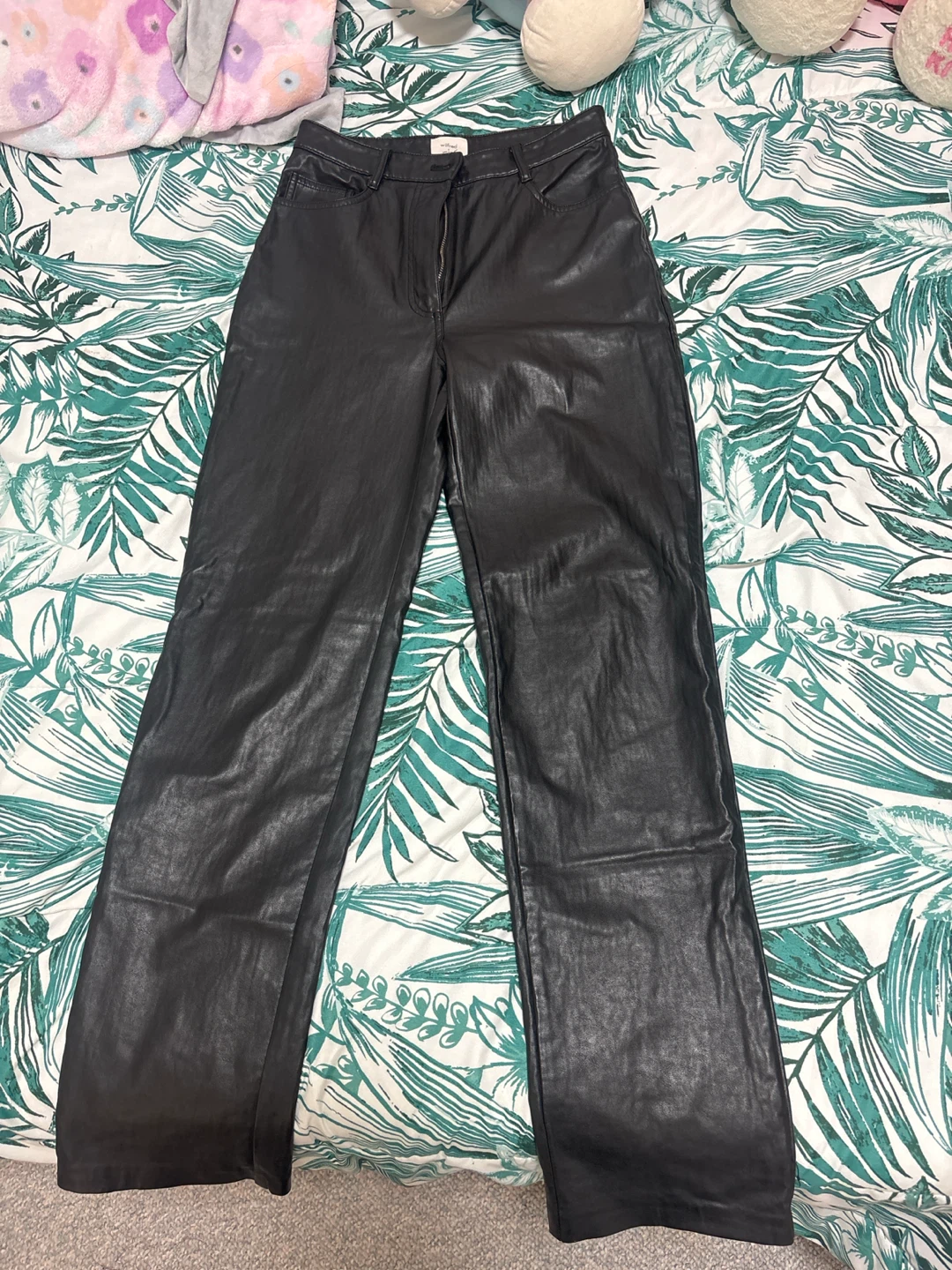 Wilfred Faux Leather Pants - Black - Size 6 - photo 2