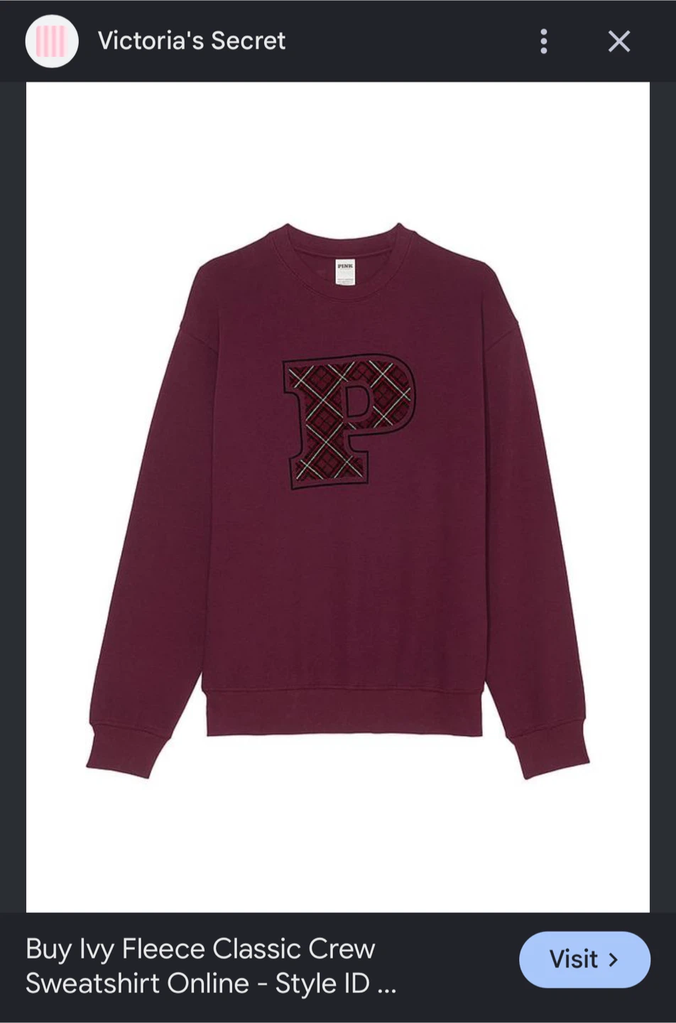 Victoria Secret Pink Classic Crew Sweatshirt - photo 4