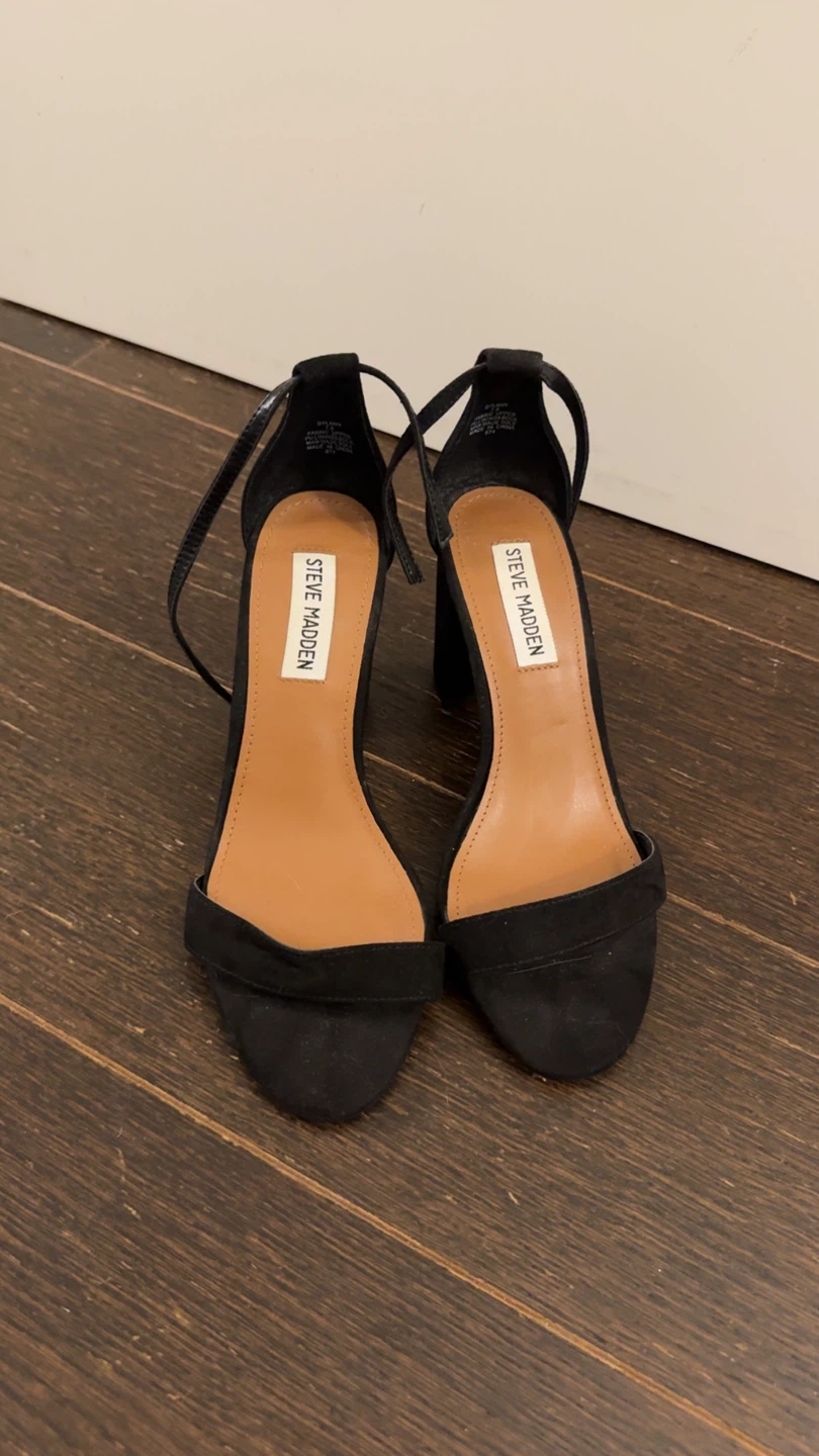 Steve Madden Dylann Black Heels