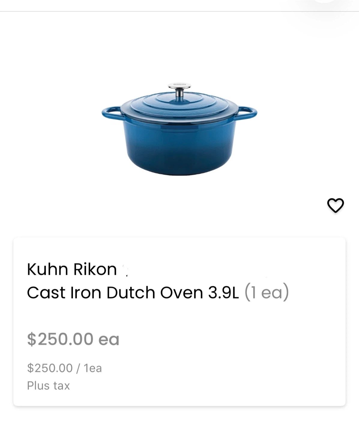 Kuhn Rikon 3.9L Cast Iron Dutch Oven - photo 2