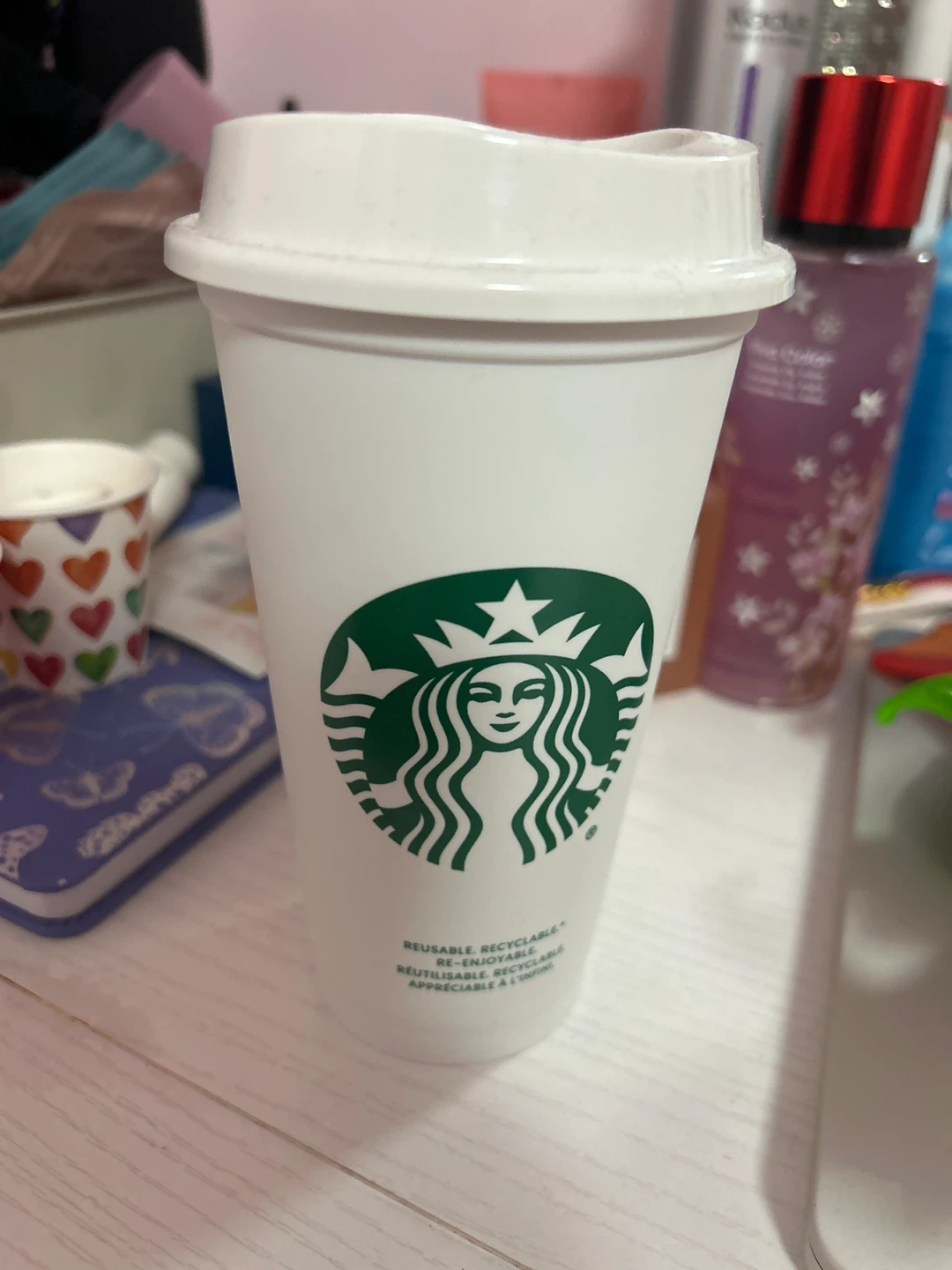 Starbucks Reusable White Cup