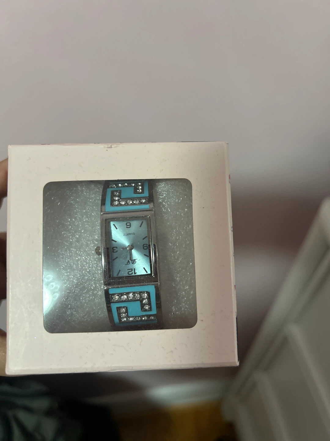 QF Quartz Women's Watch Blue and Silver