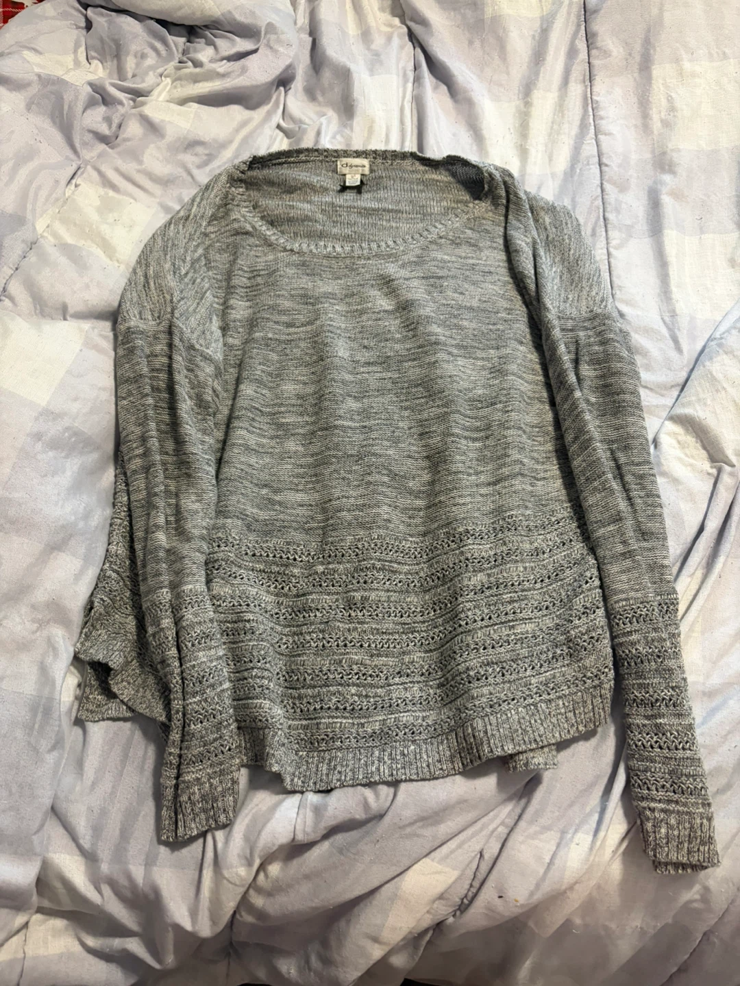 Dynamite Grey Knit Sweater