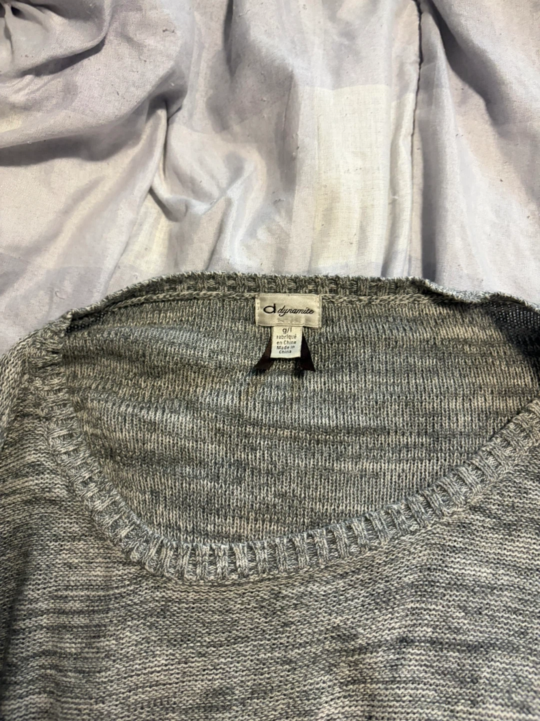 Dynamite Grey Knit Sweater - photo 2