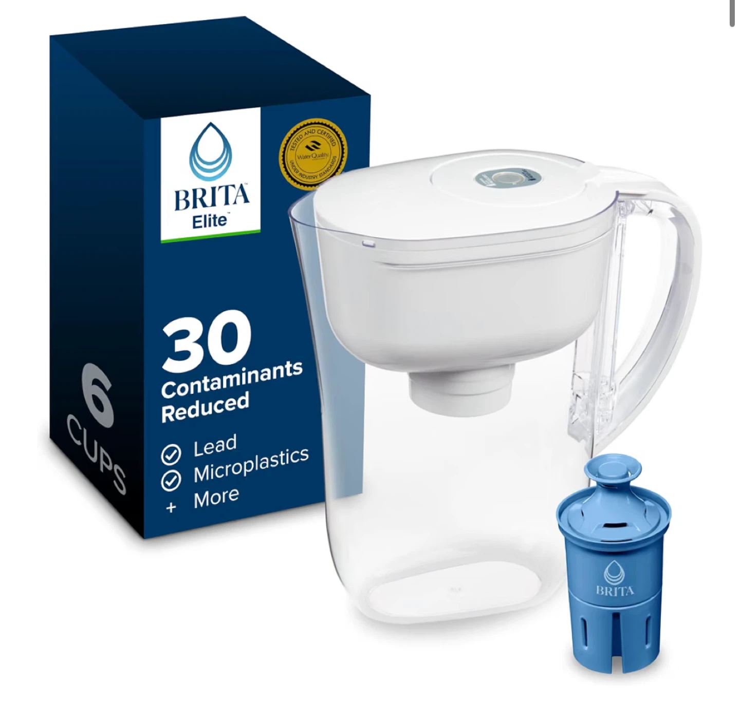 Brita Elite Water Pitcher 6 Cups