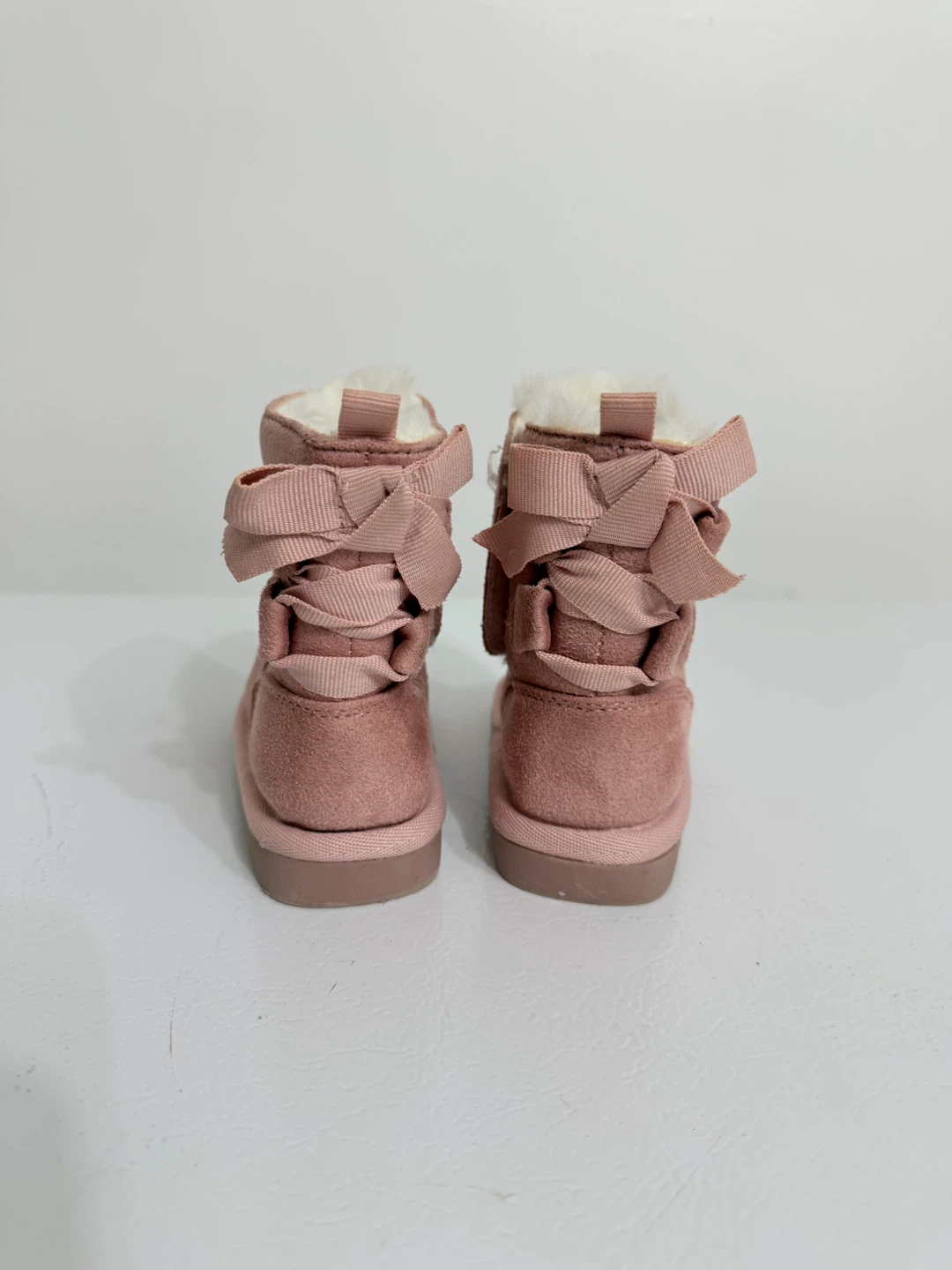Toddler Pink Bow Boots