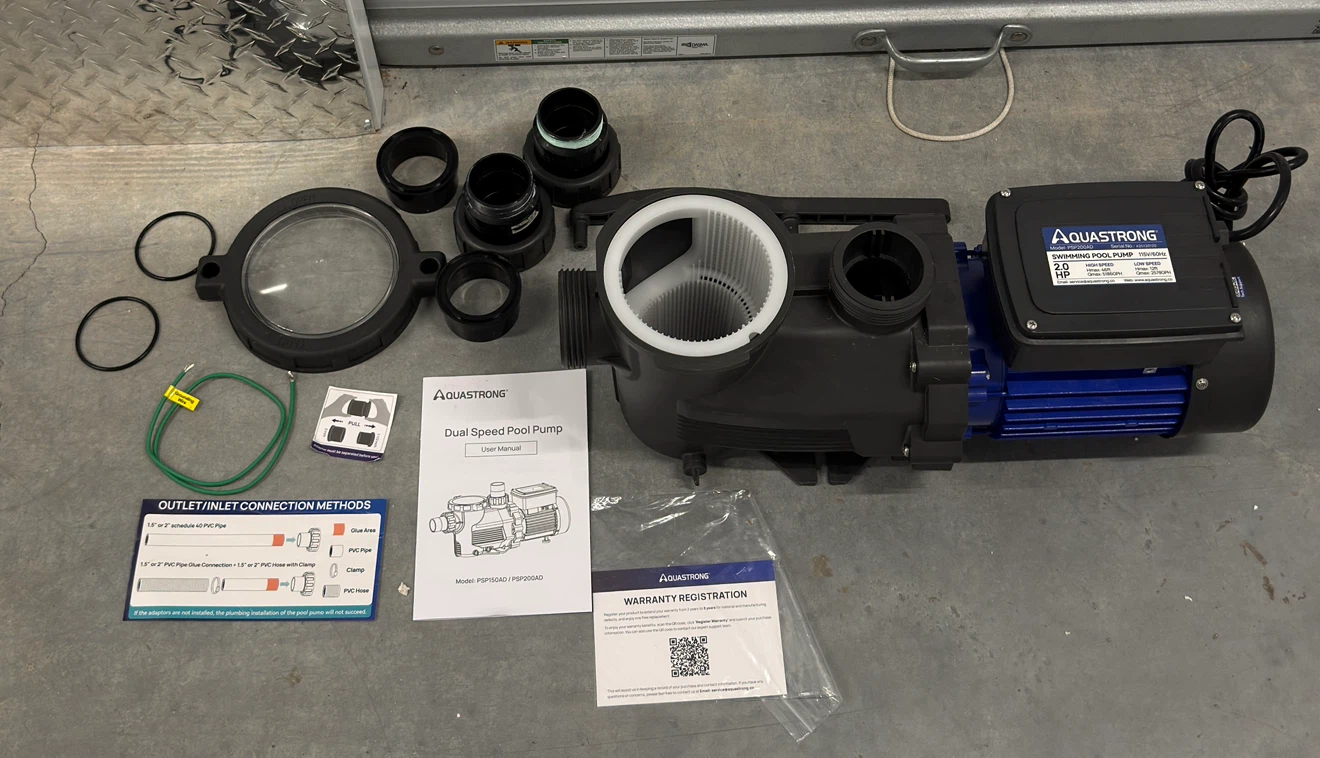 AquaStrong 2.0 HP Dual Speed Swimming Pool Pump – PSP200AD