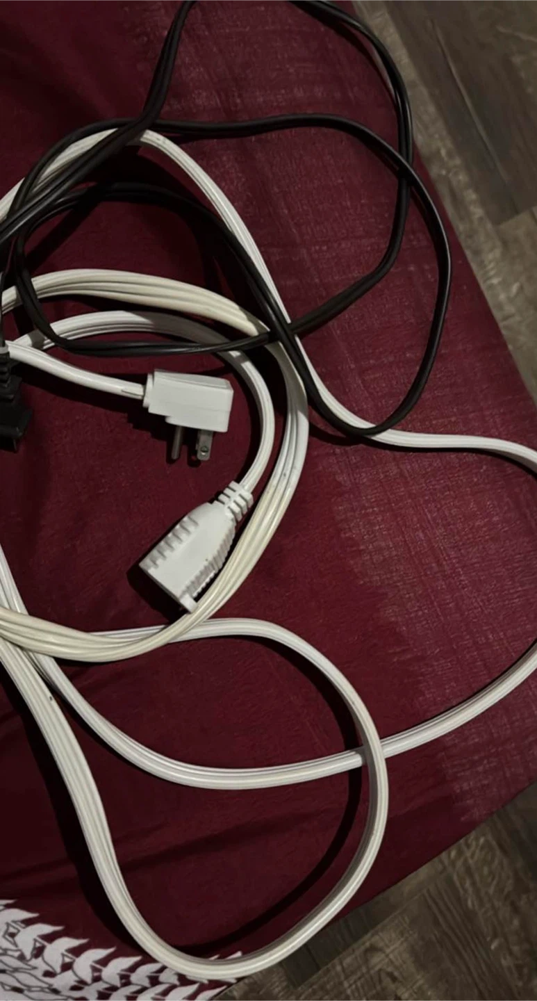 Two standard extension cords heavy duty
