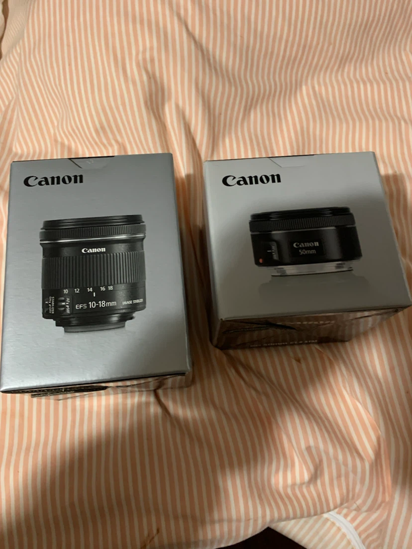 Canon EF-S 10-18mm and EF 50mm  Lenses
