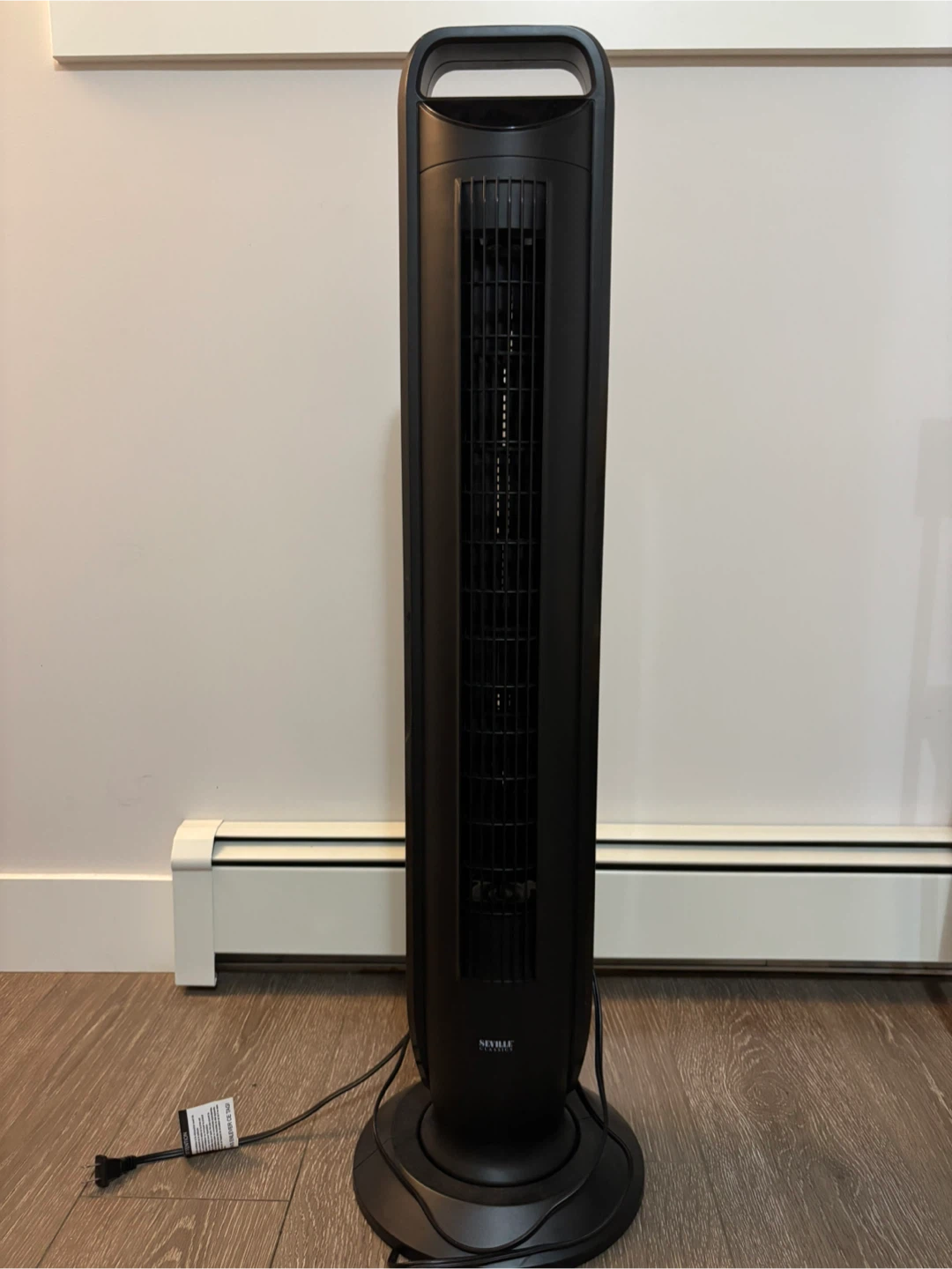 Seville Classics Tower Fan Black