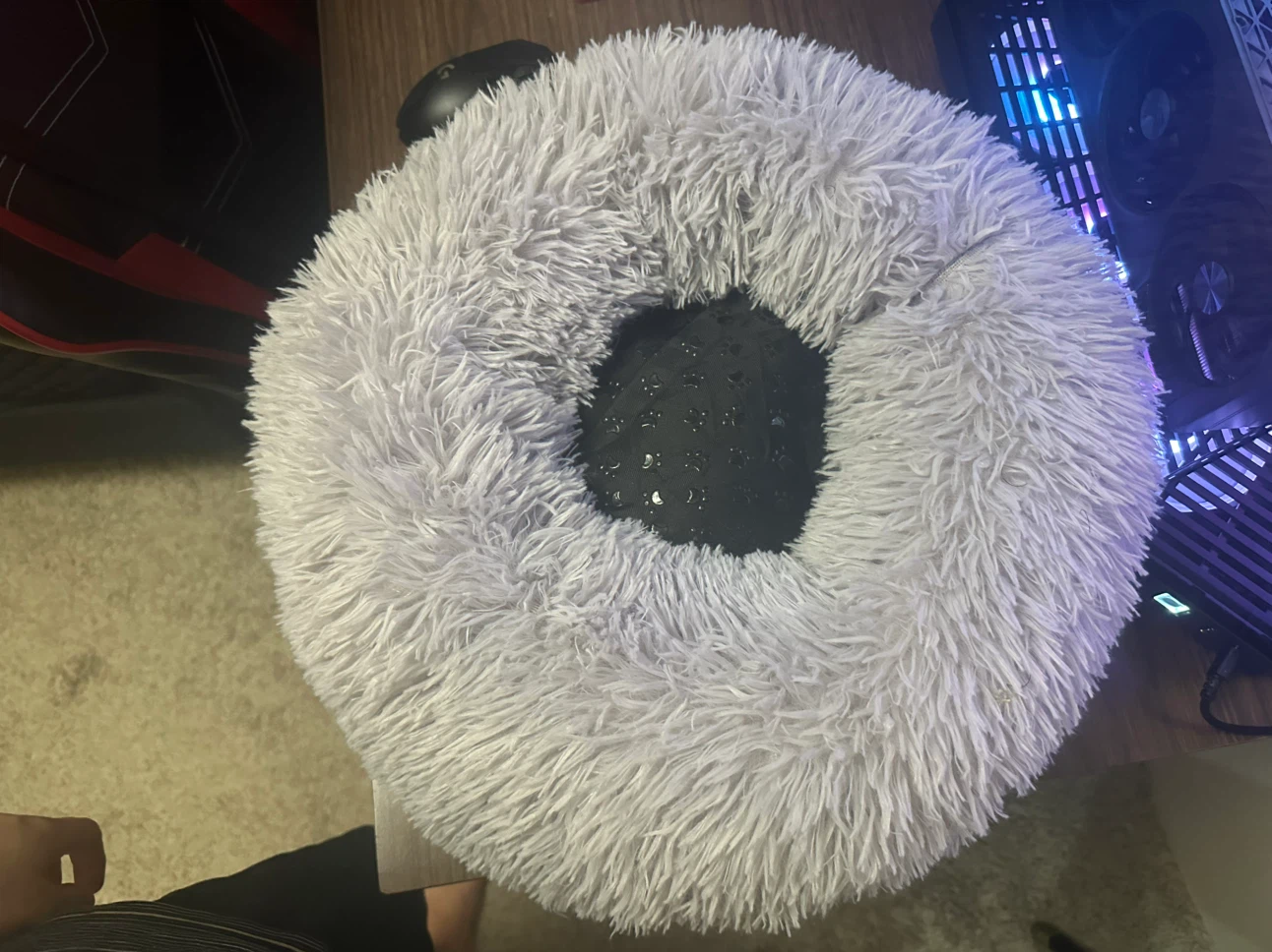 Grey Fluffy Pet Bed - photo 2