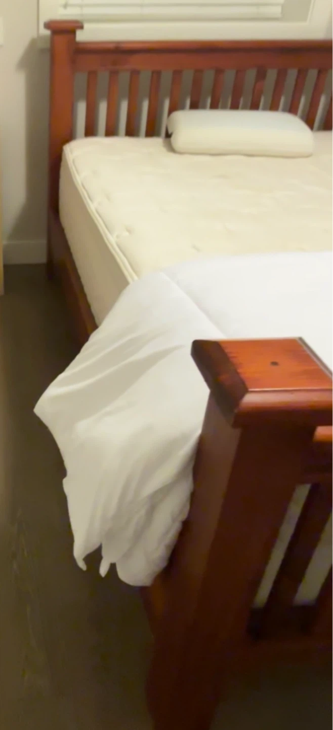 FREE Queen Size Solid Wood Bed Frame&Mattress&Box spring - photo 2