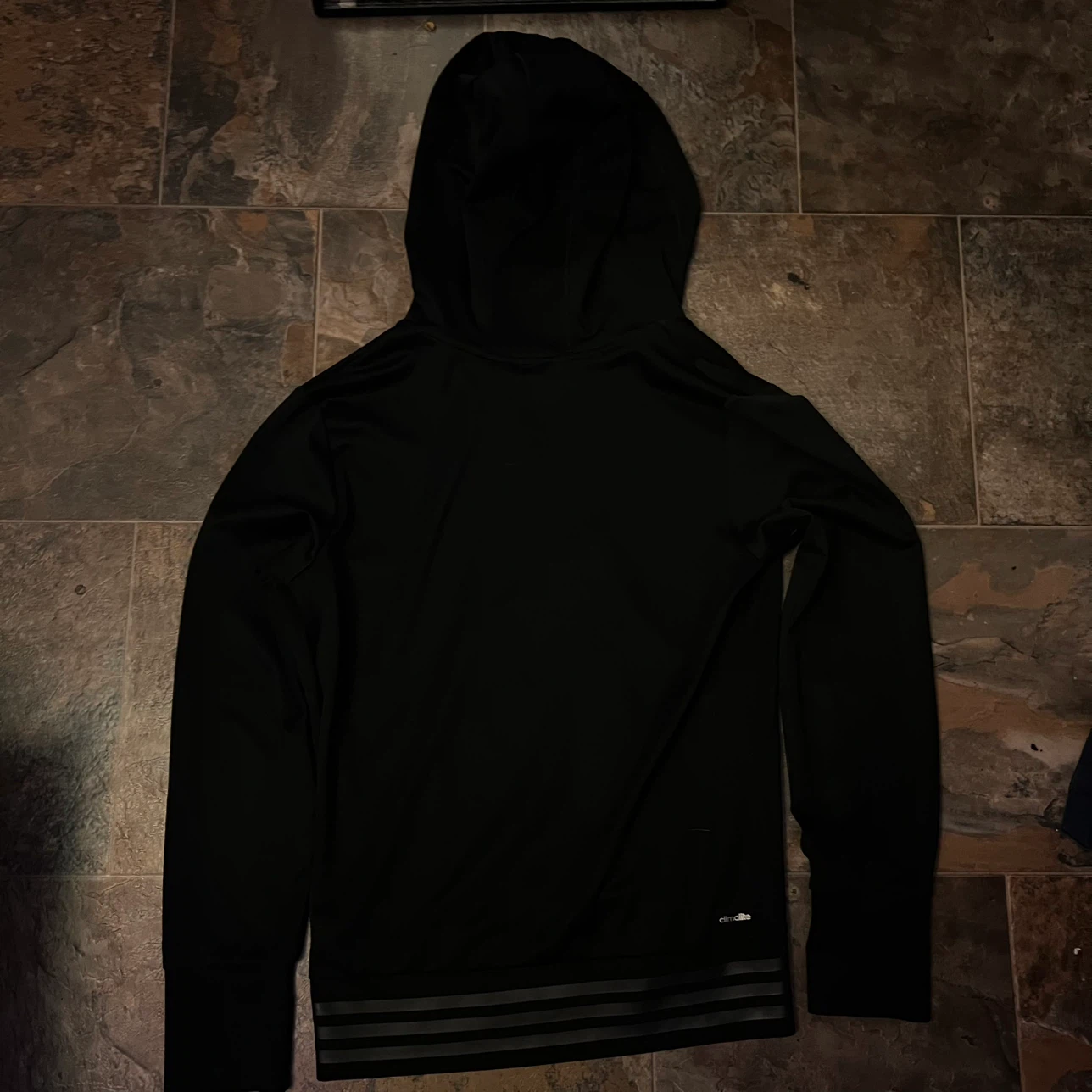Adidas Climalite Full-Zip Hoodie - Black - Size Medium - photo 2
