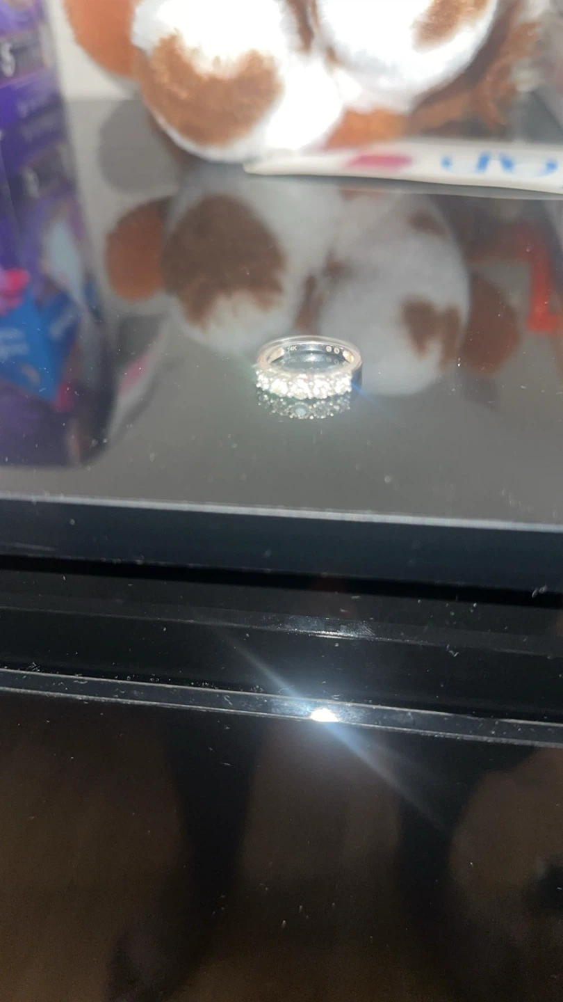 Macy's 14k White Gold 5-Stone Diamond Band - photo 3