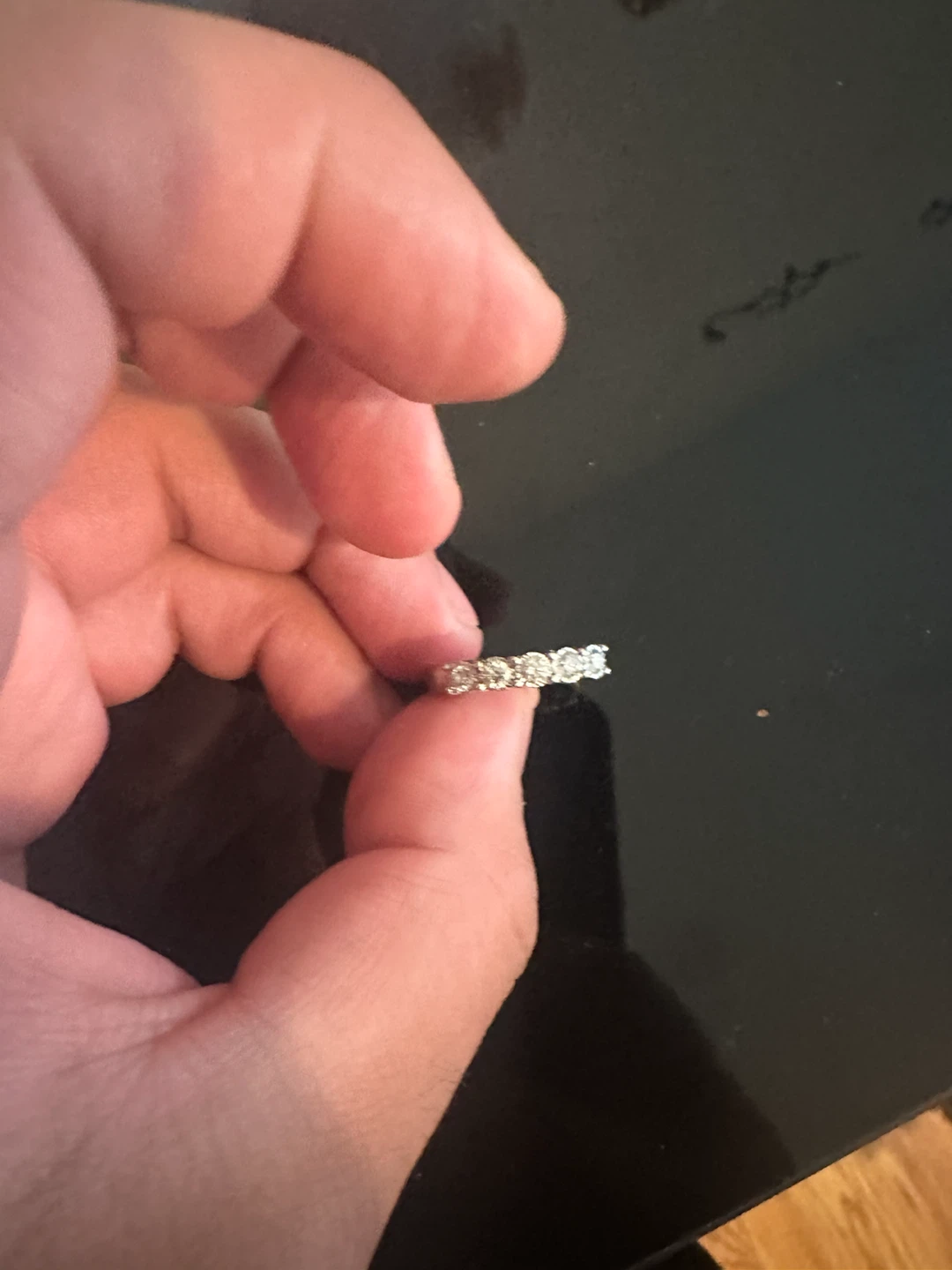 Macy's 14k White Gold 5-Stone Diamond Band - photo 4