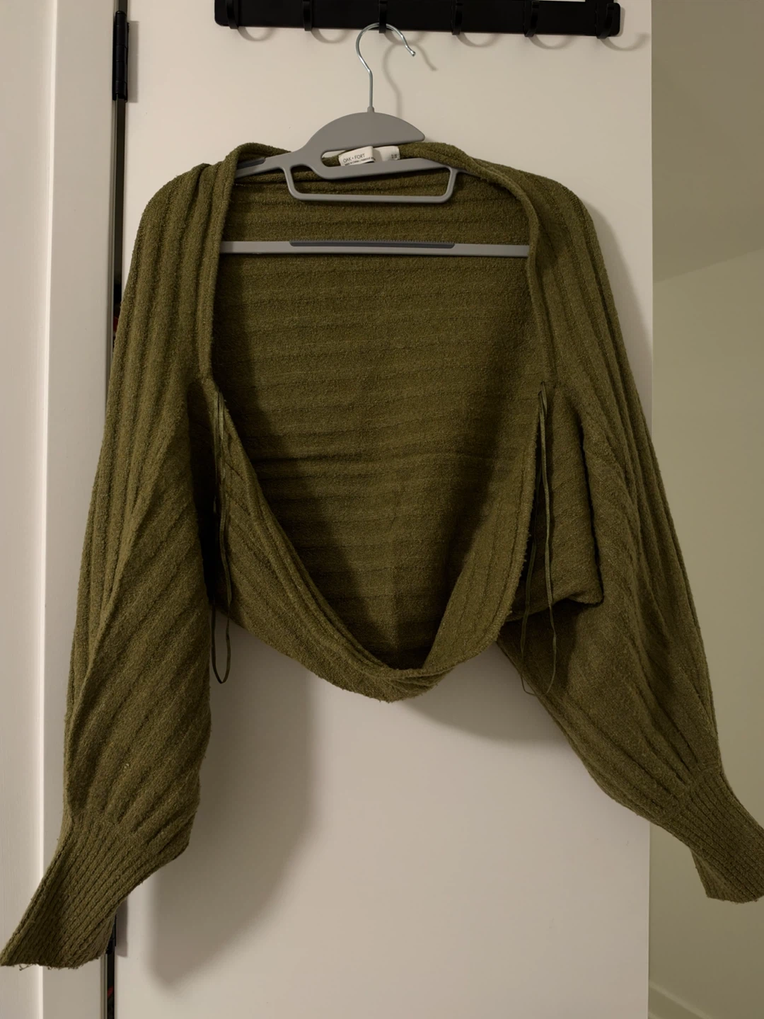 Oak + Fort Olive Green Bolero Shrug