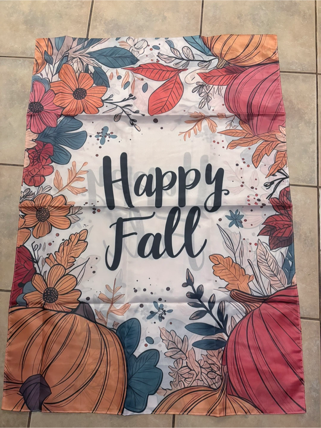 NEW: Happy Fall Large Double Sided Flag