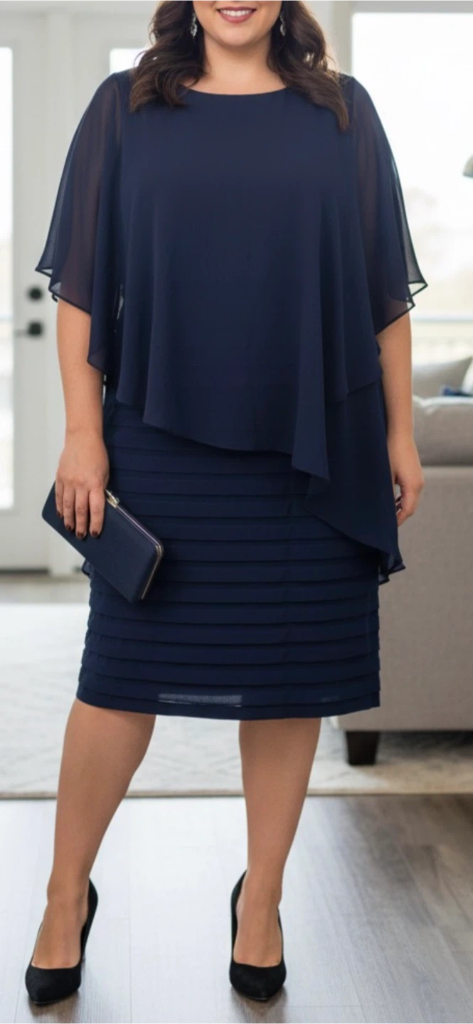 Laura Plus Navy Dress Size 14