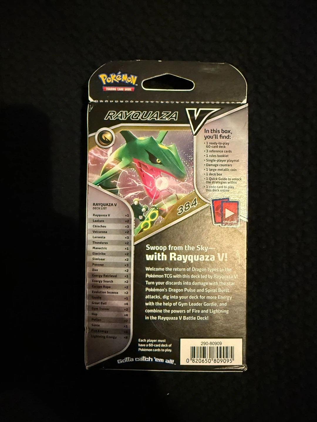 Pokemon TCG Trainer Kit and Rayquaza V Battle Deck - photo 2