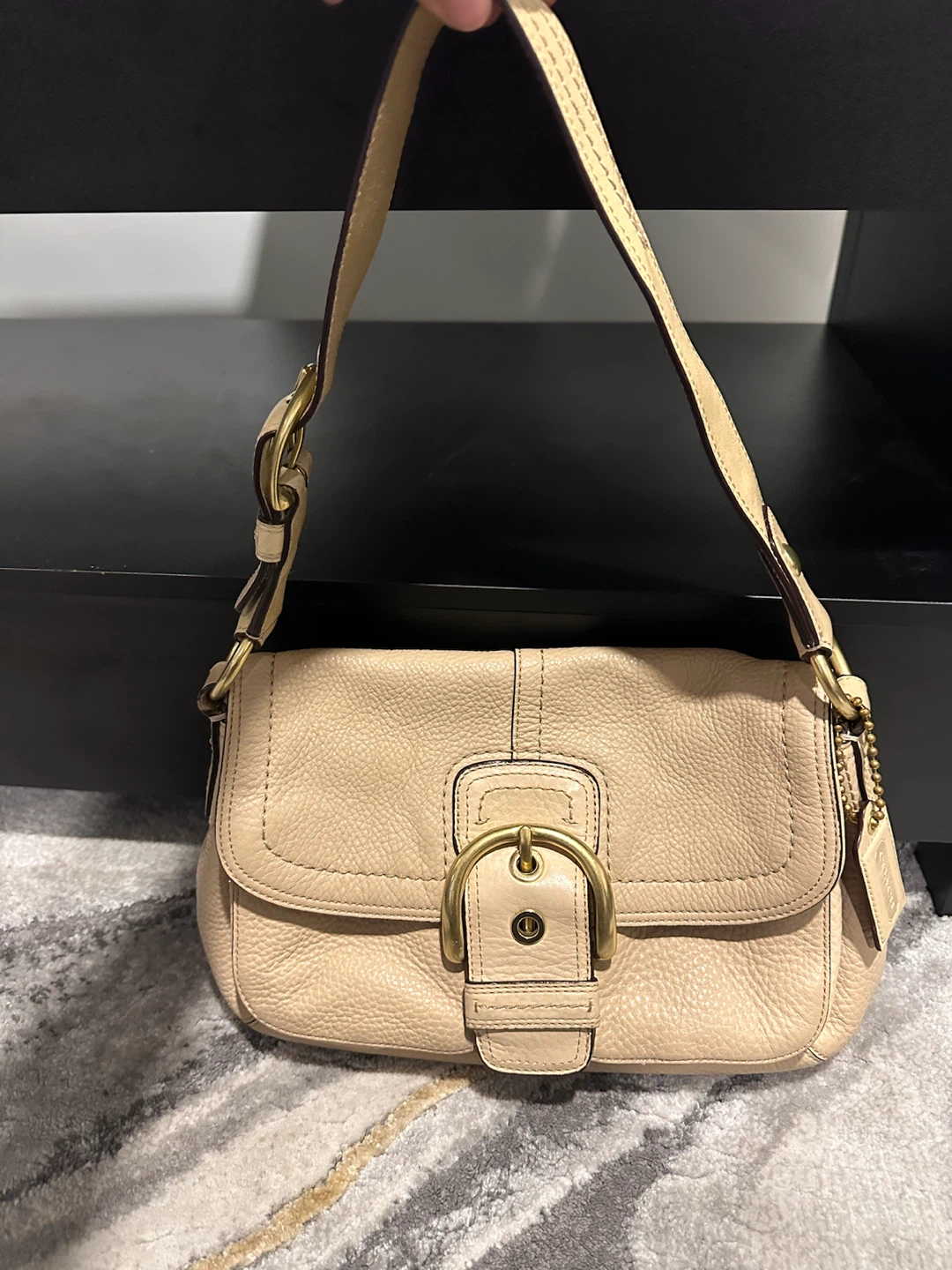 Vintage beige Coach Soho (2008)